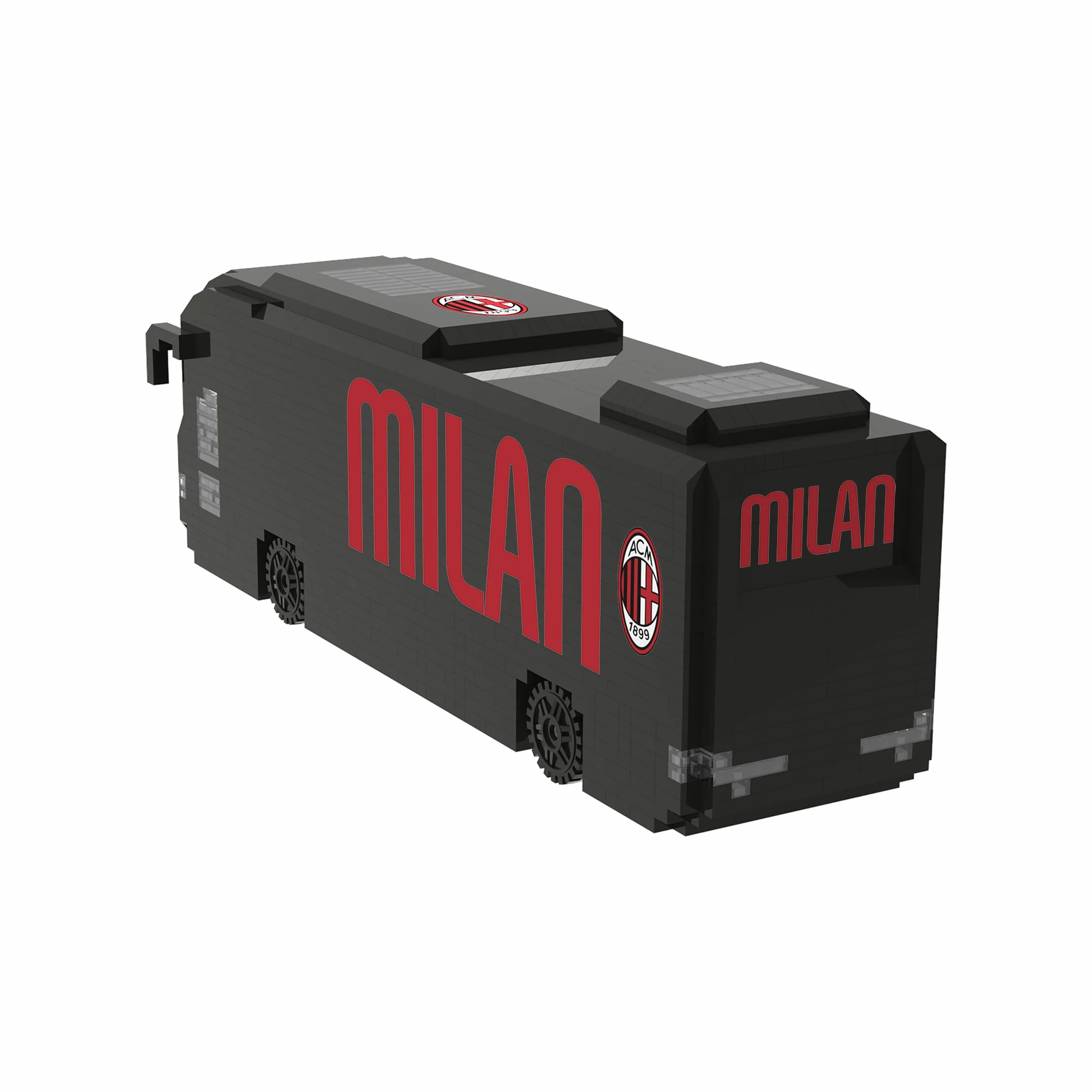 AC Milano BRXLZ 3D Bricks Autobus Squadra Calcio Giocattolo Costruzione Modello