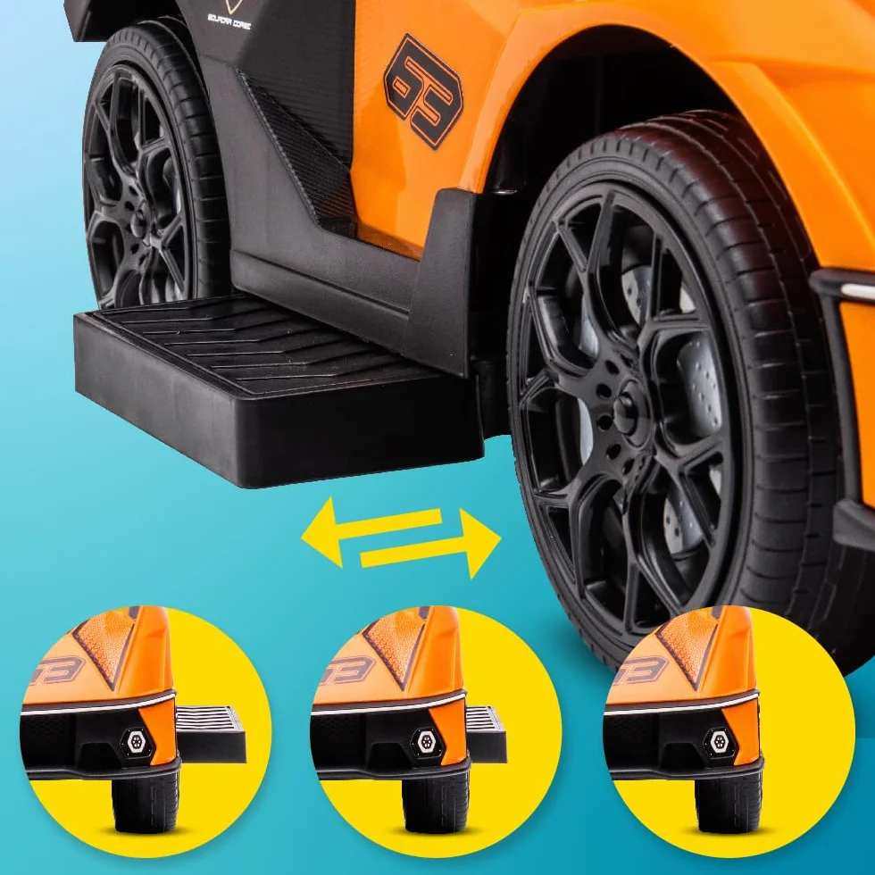 Auto a spinta da 1 anno con maniglione, auto per bambini, auto a spinta Essenza SCV12, Aauto Kinder (Arancione)