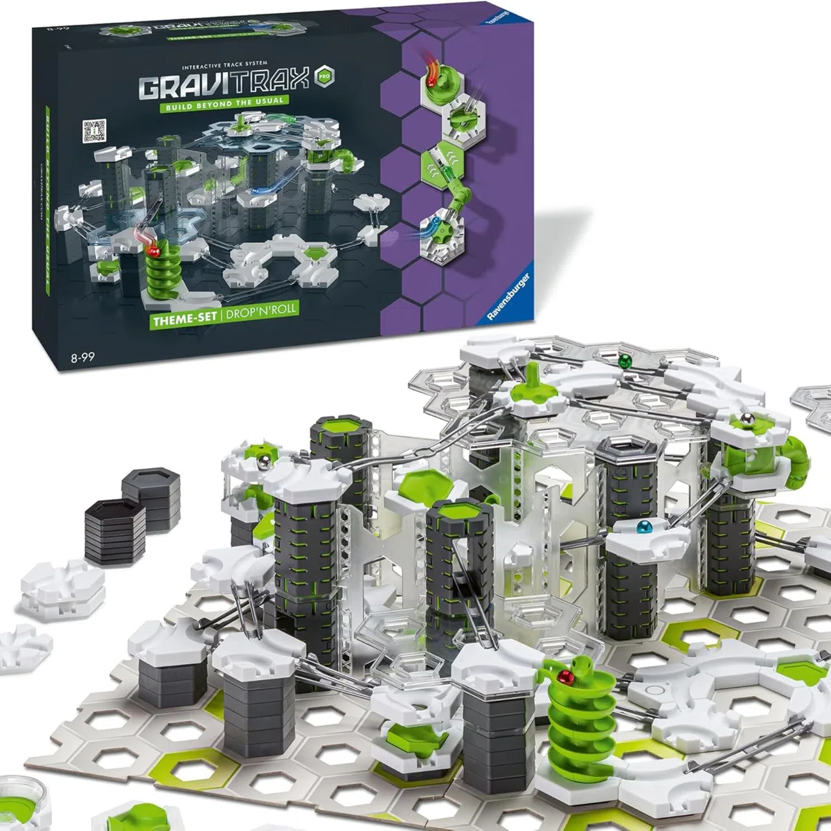 Ravensburger - Gravitrax PRO ThemeSet | Pista Biglie con 190 Pezzi | Rompicapo Bambini con Le Biglie | Giochi Bambino 8 Anni Maschio | Giochi per Bambini Compatibili con Tutti I Gravitrax