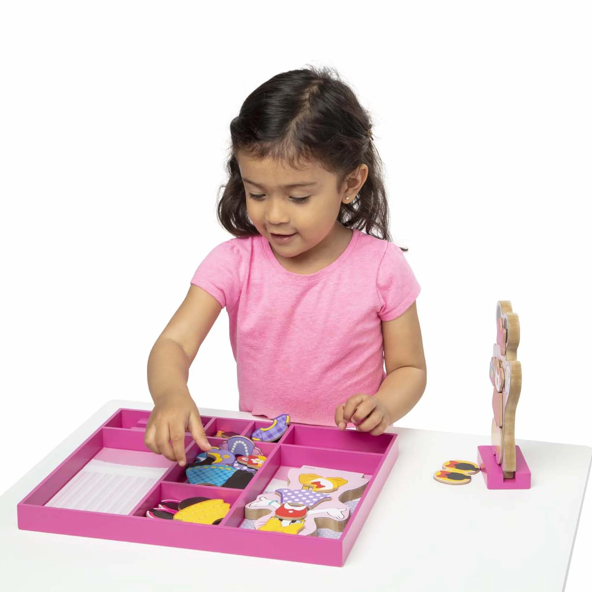 Melissa & Doug Minnie and Daisy Wooden Magnetic Dress-Up Play Set