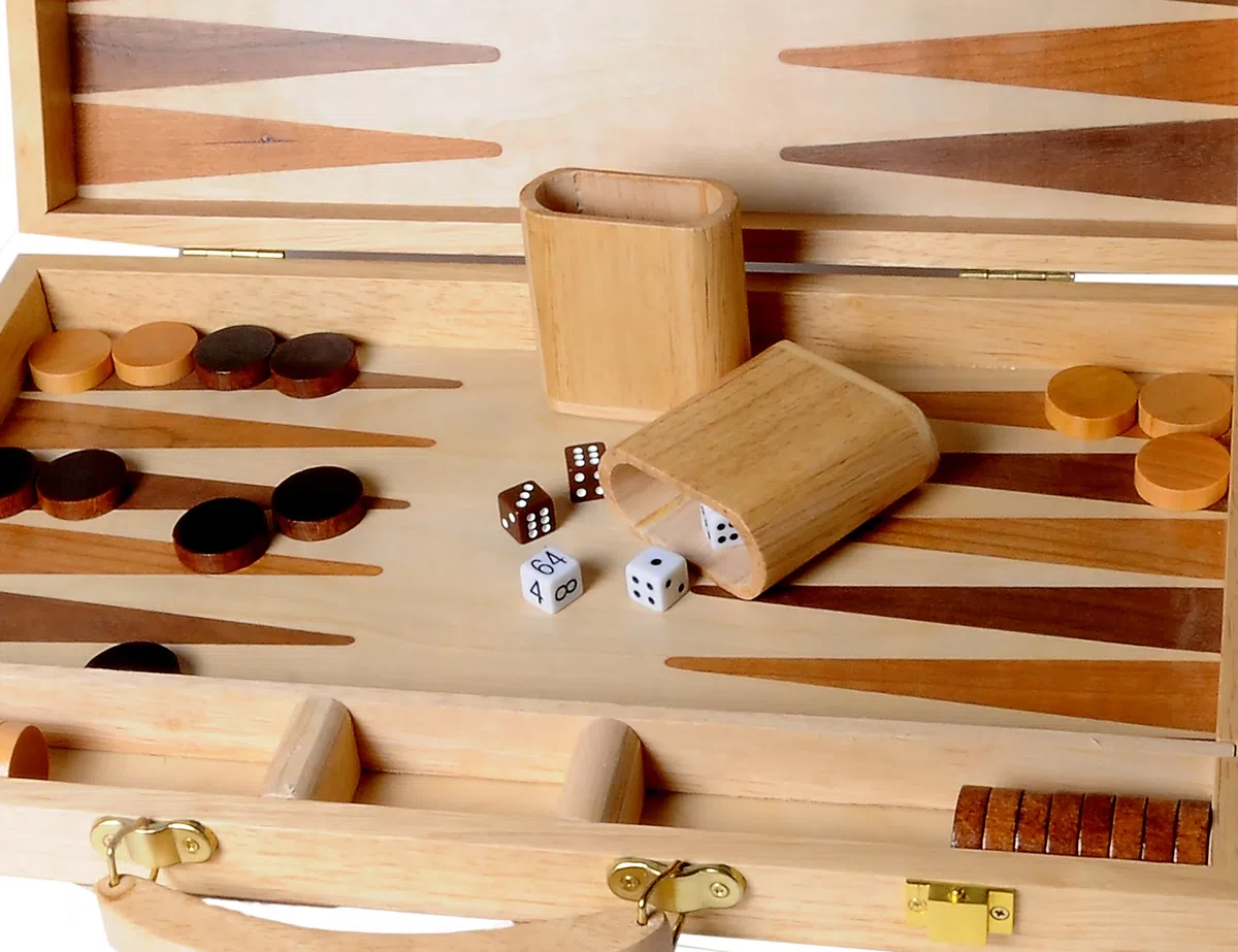 Engelhart - 150536 - Set di Backgammon in Legno Intarsiato