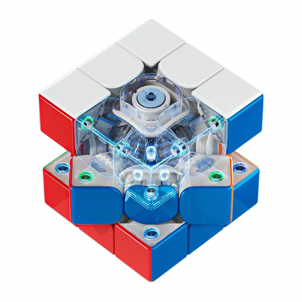 Moyu Weilong V11 2025 Speed Cube 3x3 Senza Adesivi Cubo Puzzle 3x3 Tensione Regolabile 64 Magneti 3 per 3 Liscio Professionale Magnetico Master Cube (Versione UV a Nucleo Sferico)