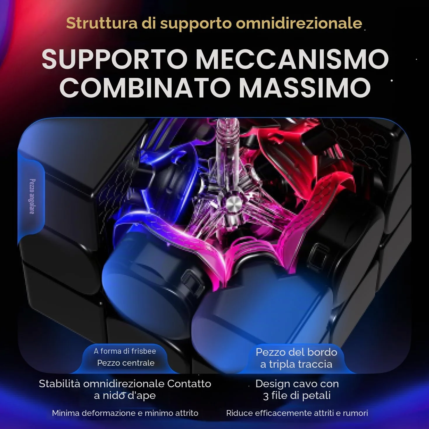 GAN16 Maglev Cubo di Velocità Professionale Magnetico Cubo Gan 3x3, 88 Punti Magnetici Speed Cube per 72 Livelli di Regolazione della Tensione, Adatto a Principianti ed Giocatori Professionisti