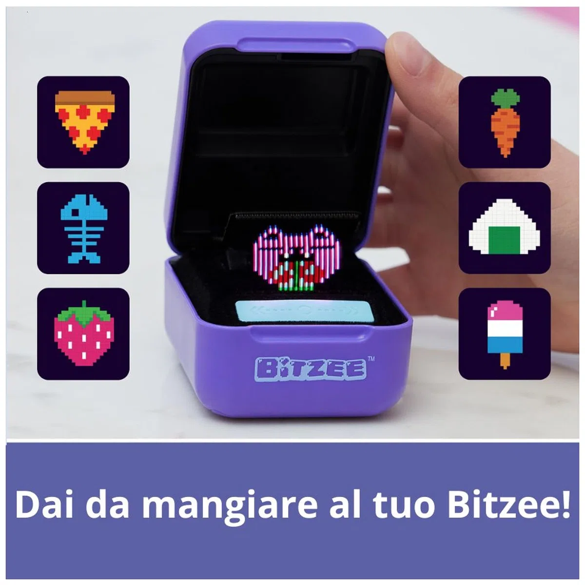 Bitzee Viola Cucciolo Digitale Interattivo Animale Elettronico Virtuale 15 Personaggi Collezionabili Giochi Bambini 5+