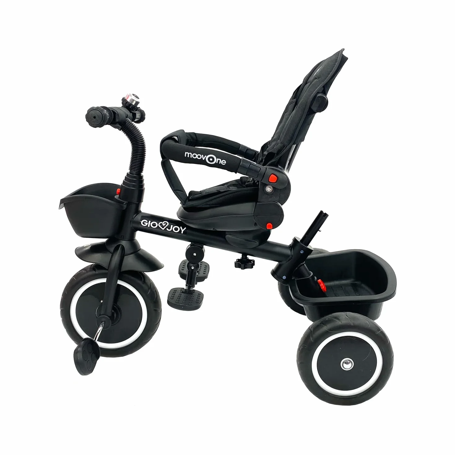 Triciclo Evolutivo Moov-1 4-in-1 per Bambini dai 18 mesi (Nero)