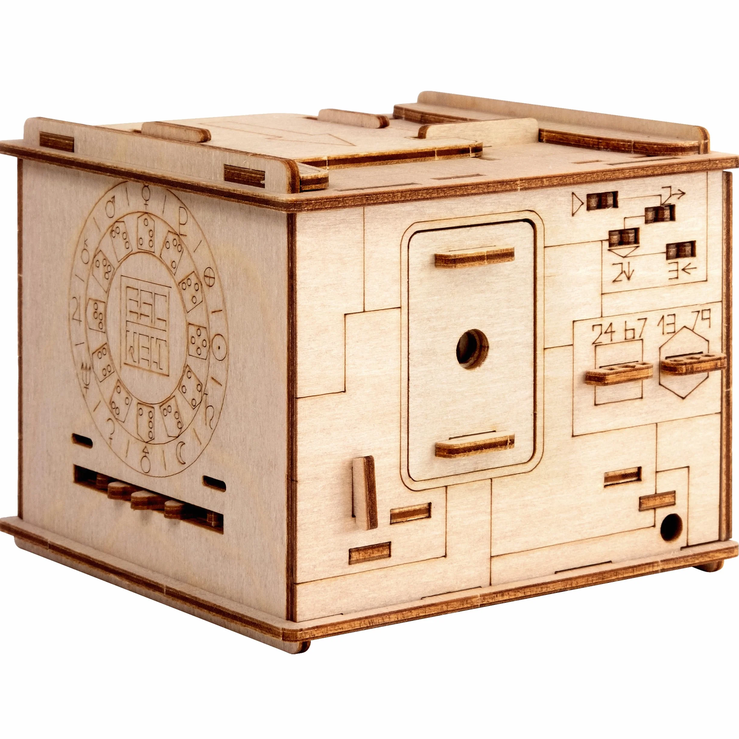 ESC WELT Space Box - Puzzle 3d in Legno - Rompicapo in Legno Difficile - Escape Room Gioco da Tavolo - Scatola Segreta Rompicapo con Scompartimento Nascosto - Giochi di Logica per Adulti