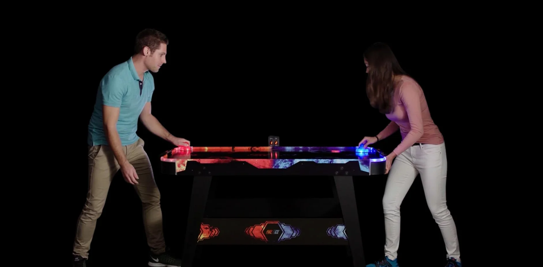 Carromco Airhockey Fire Vs Ice Air Hockey Nero Taglia Unica
