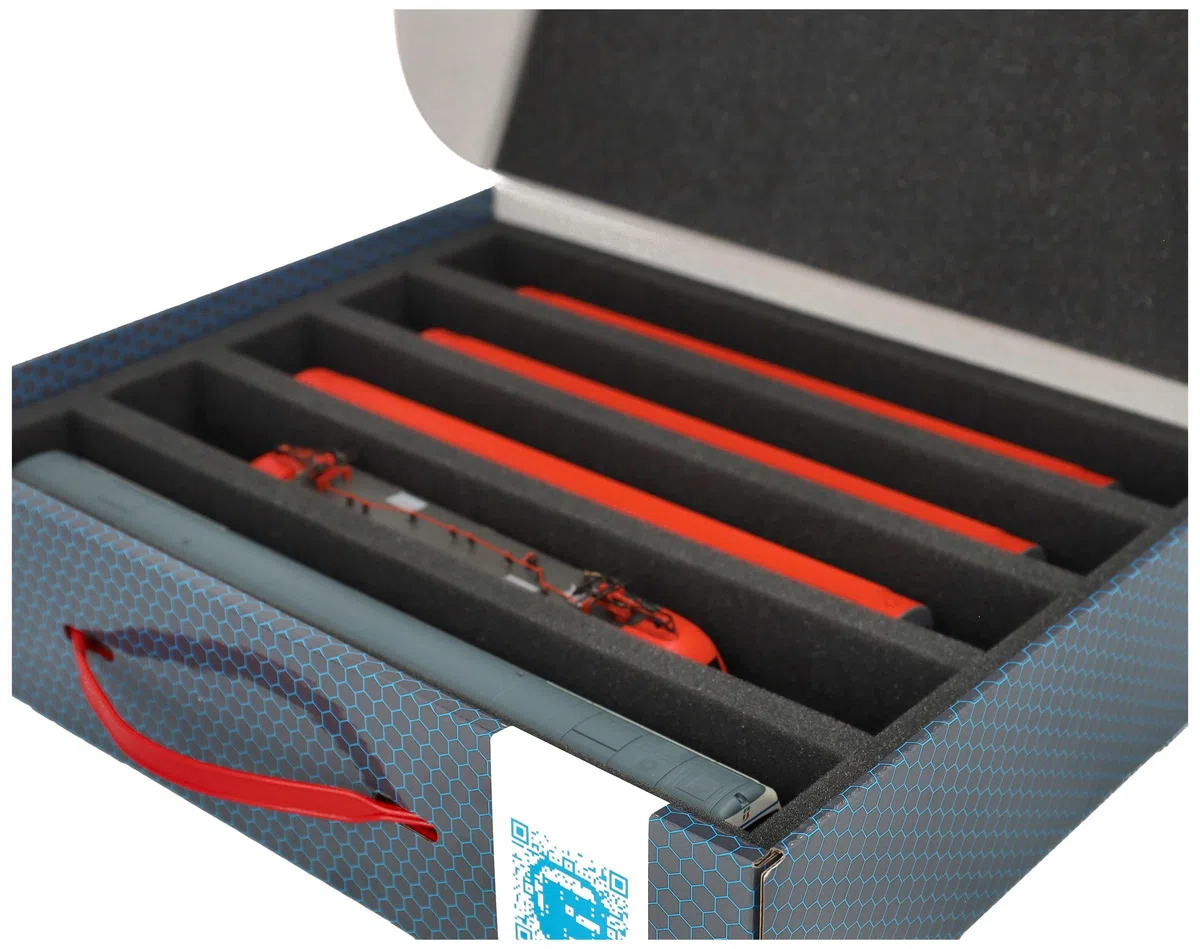 Feldherr Storage Box FSLB075 per modellini H0 5 slot verticale 3 pezzi