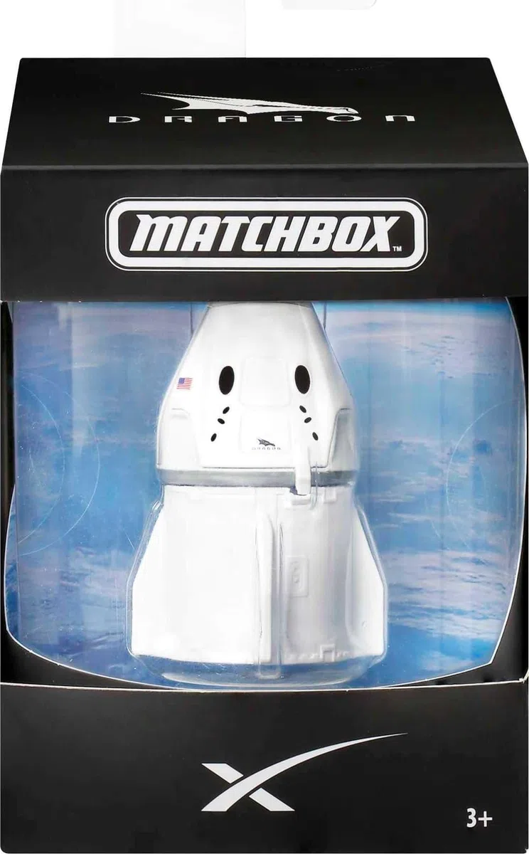 Matchbox SpaceX Dragon Spacecraft, veicolo pressofuso di alta qualità con confezione da collezione