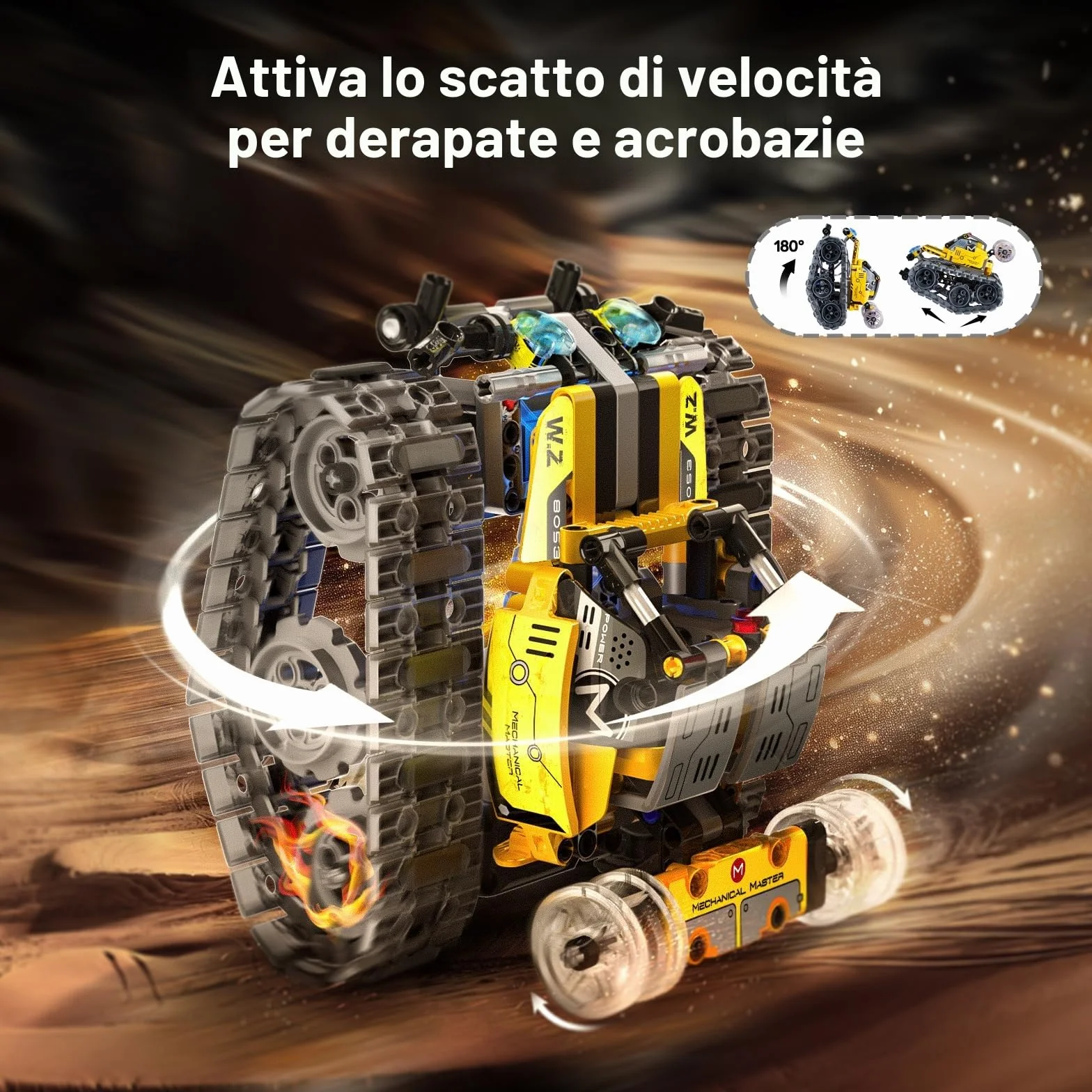 IKUPER Robot per Bambini Ragazzi dai 6 ai 12 Anni, Set Robotico Programmabile 6 in 1 con App e Telecomando, Natale e compleanni (631 Pezzi) | Set robotico telecomandato e programmabile, regalo per bambini dagli 8 anni in su