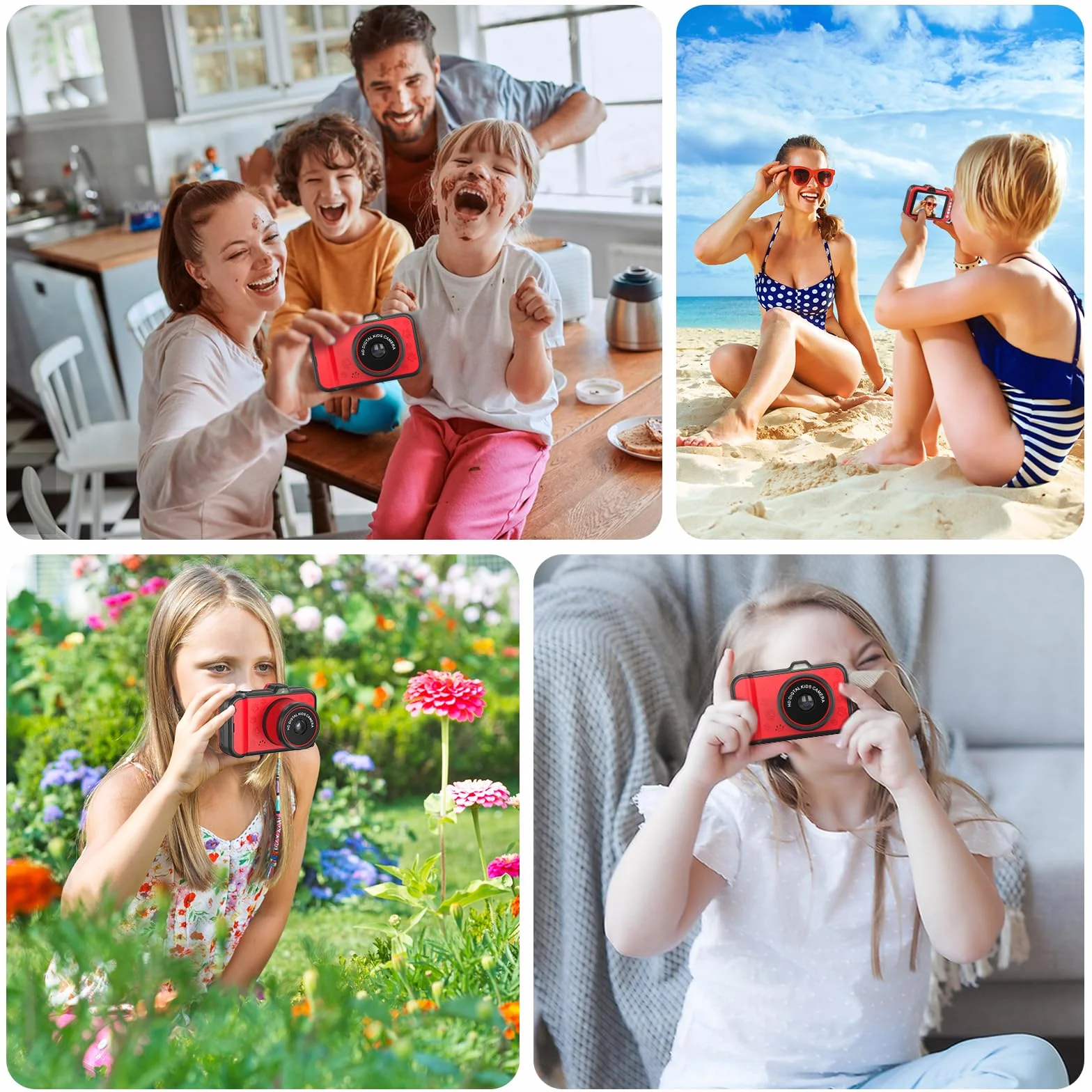 Macchina Fotografica Bambini | 3,5" Grande Schermo| 360° Obiettivo Zoom Rotante| 1080P HD Fotocamera Bambini con Selfie| Flash LED | Scheda SD 32G| Regalo Bambina e Bambino 3 4 5 6 7 8 9 10 11 12 Anni