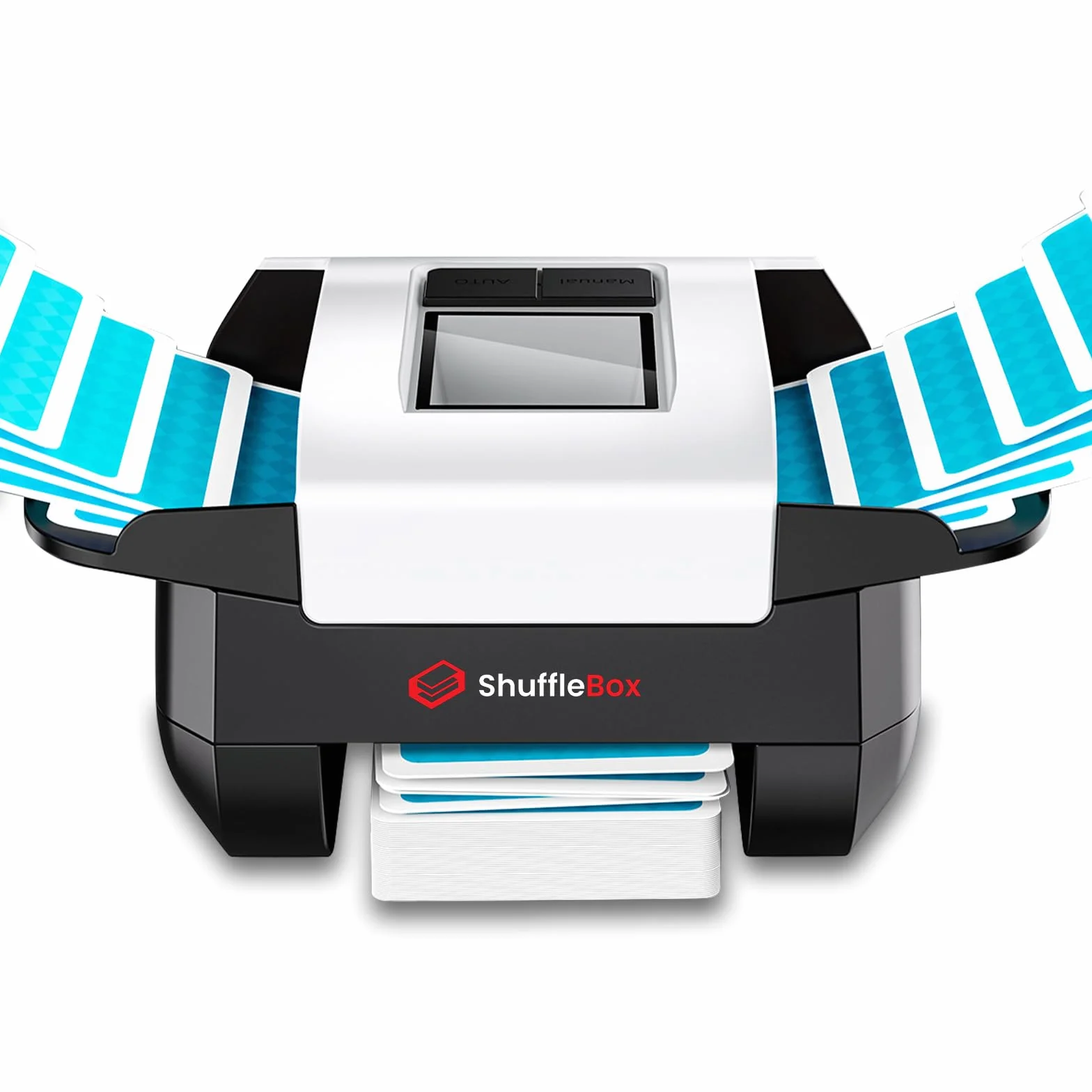 ShuffleBox Shuffler automatico della carta S1 con batteria incorporata ricaricabile da 2000 mAh, macchina di mescolamento ultra silenziosa di 2 deck