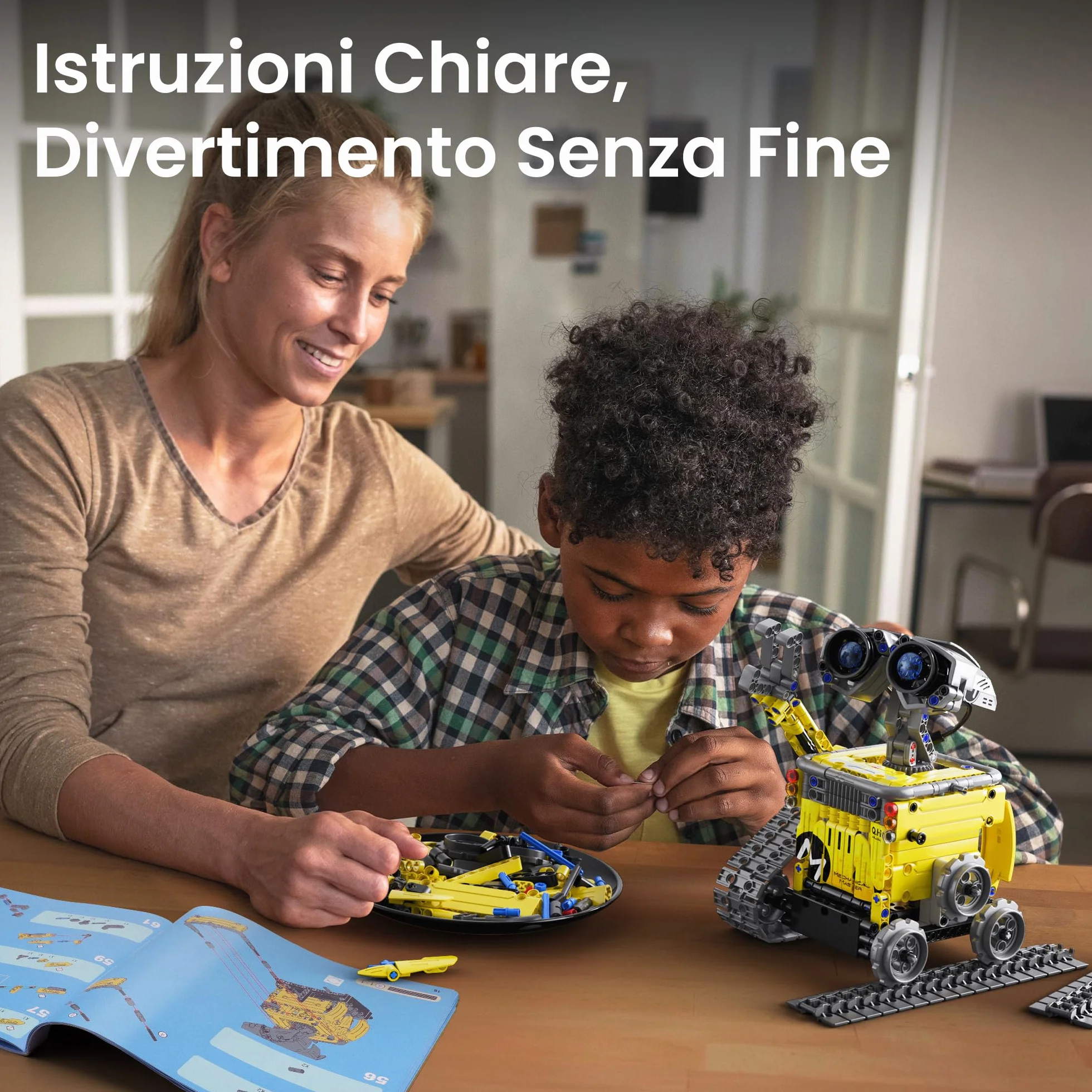 Sillbird 5-in-1 Kit di costruzione di robot con telecomando Regali STEM per ragazzi di età compresa tra 8 e 13 anni, Coding Giocattoli robotici per bambini Compleanno（488 pezzi）