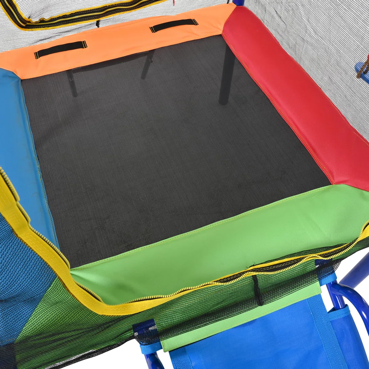 BTM Altalena da Giardino per Bambini Giochi da Giardino per Bambini Esterno con Trampolino, Altalena, Scivolo e Canestro da Basket
