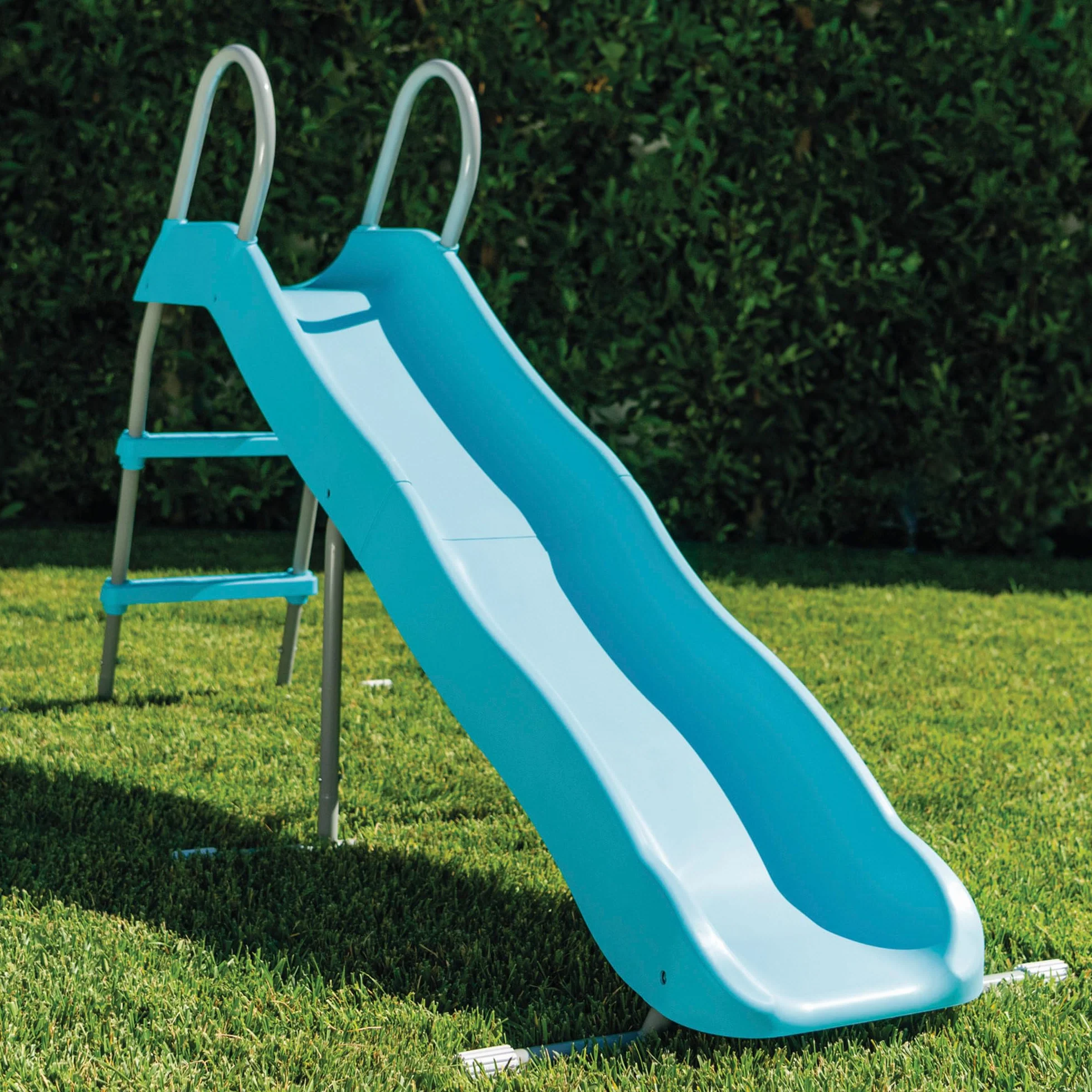 Intex 44106 – Scivolo da Giardino per Bambini, Acciaio e Plastica, Azzurro, 196x84x119 cm