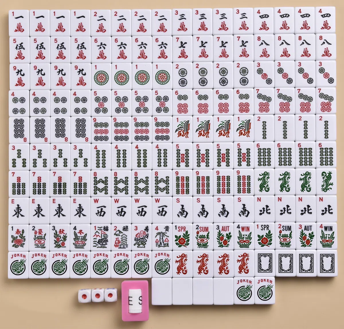 Mose Cafolo Set Mahjong Americano Borsa Morbida Nera Paisley 166 mattonelle Bianche incise 4 Supporti Tutto in Uno