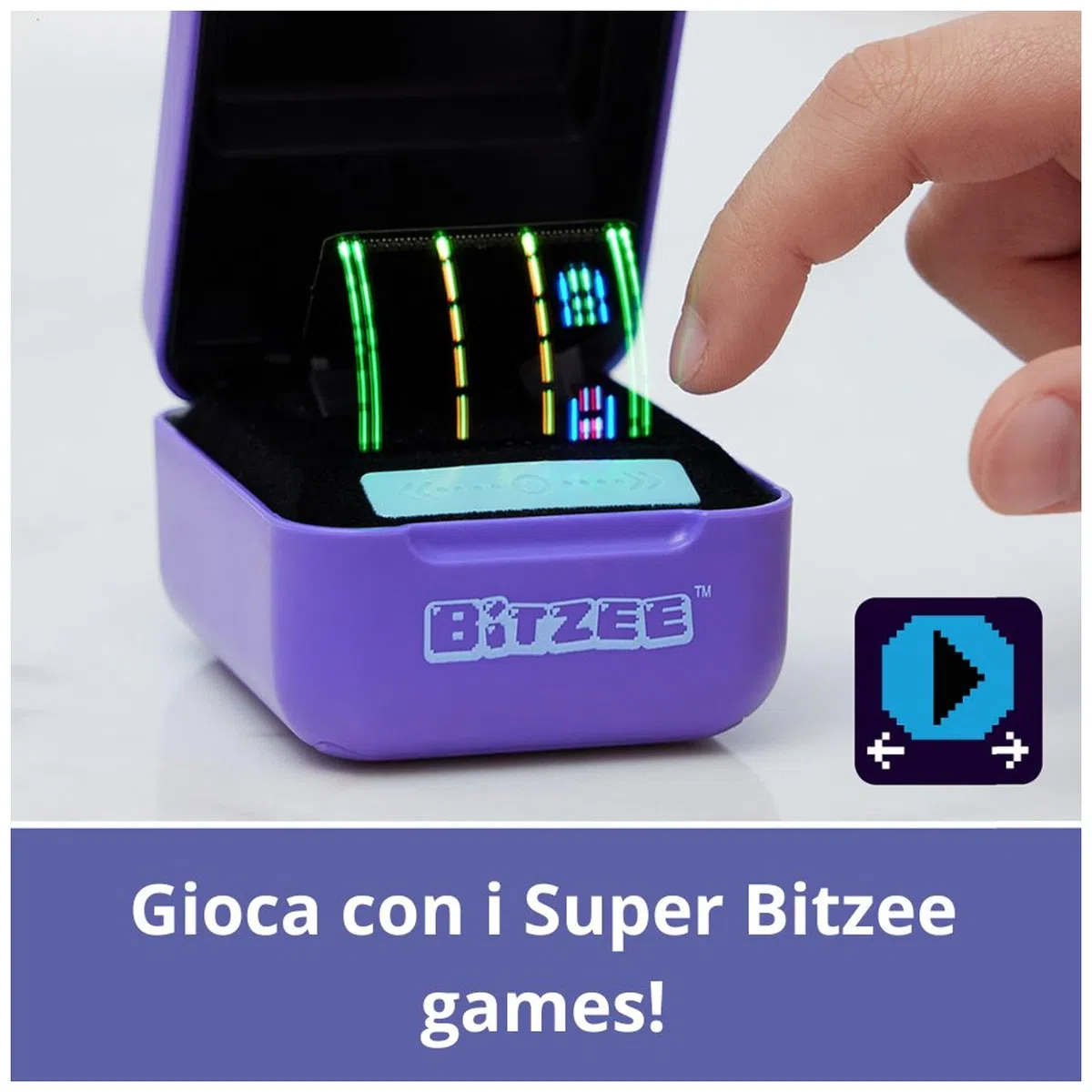 Bitzee Viola Cucciolo Digitale Interattivo Animale Elettronico Virtuale 15 Personaggi Collezionabili Giochi Bambini 5+