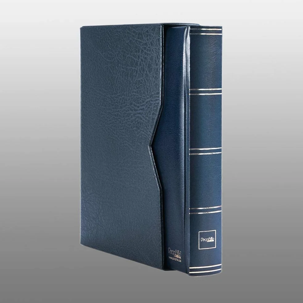 Prophila Leuchtturm classificatori 60 pagina bianco DIVIDIDA con cofanetto blu