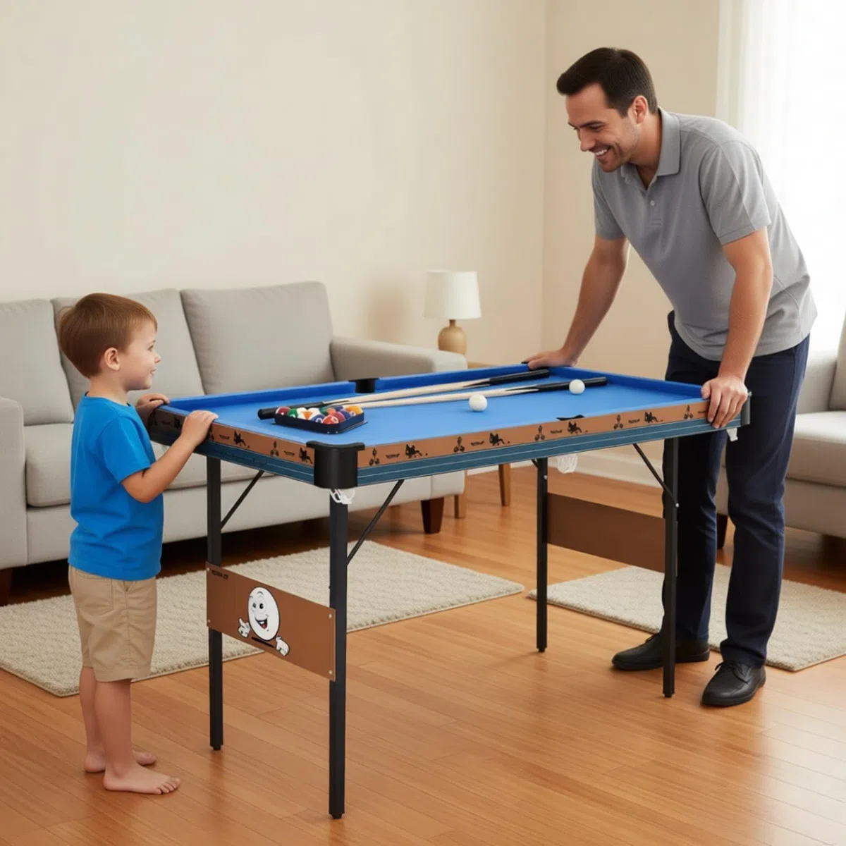 Oye - Tavolo da gioco combinato 3 in 1 da 55 pollici, pieghevole, in legno ingegnerizzato, per biliardo, hockey, ping pong