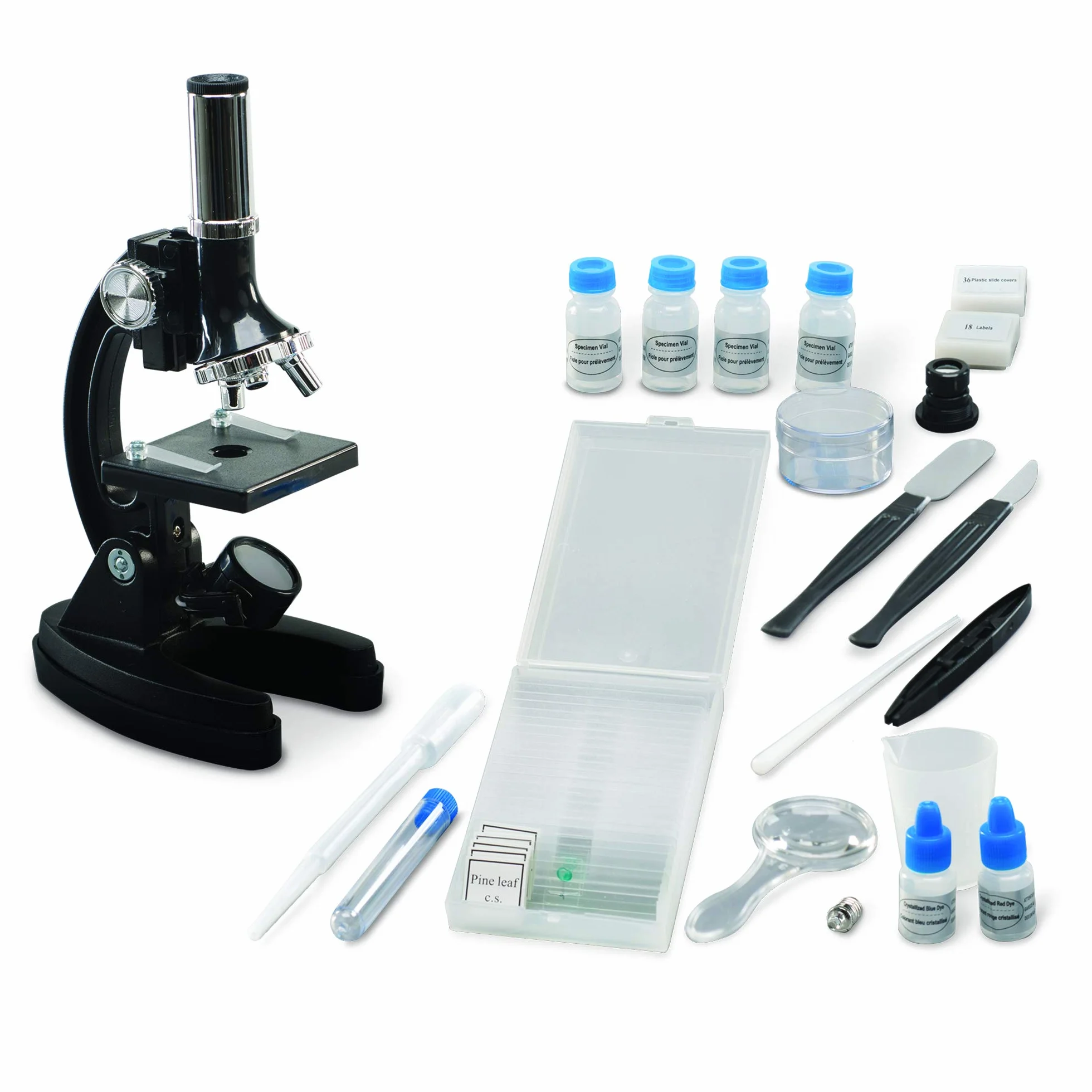 Learning Resources Set per microscopio con 95 pezzi Geosafari MicroPro