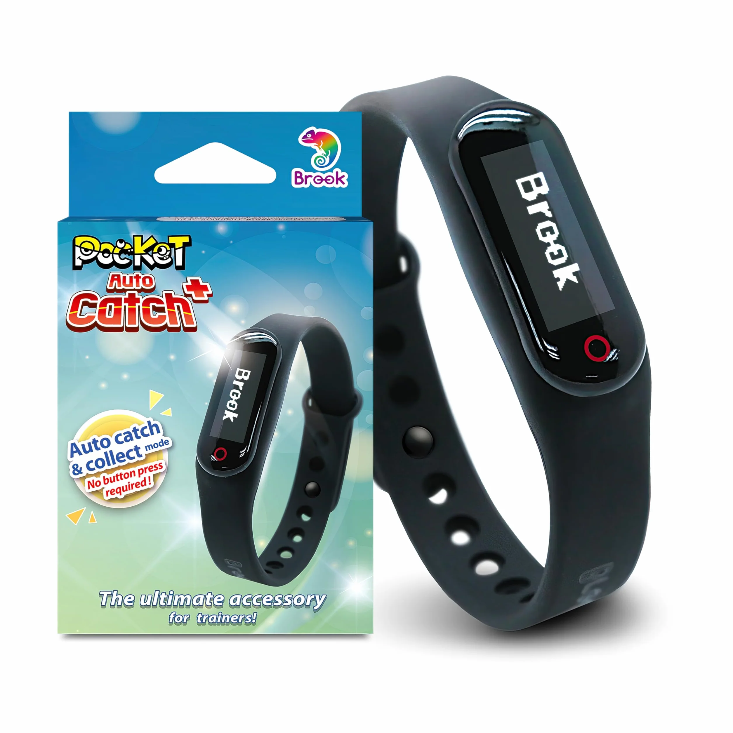 Brook Pocket Auto Catch Plus+Spin Catching Poke mon Raccogliere oggetti Braccialetto Braccialetto Accessorio Promemoria per Disconnessione, Display capacità Batteria