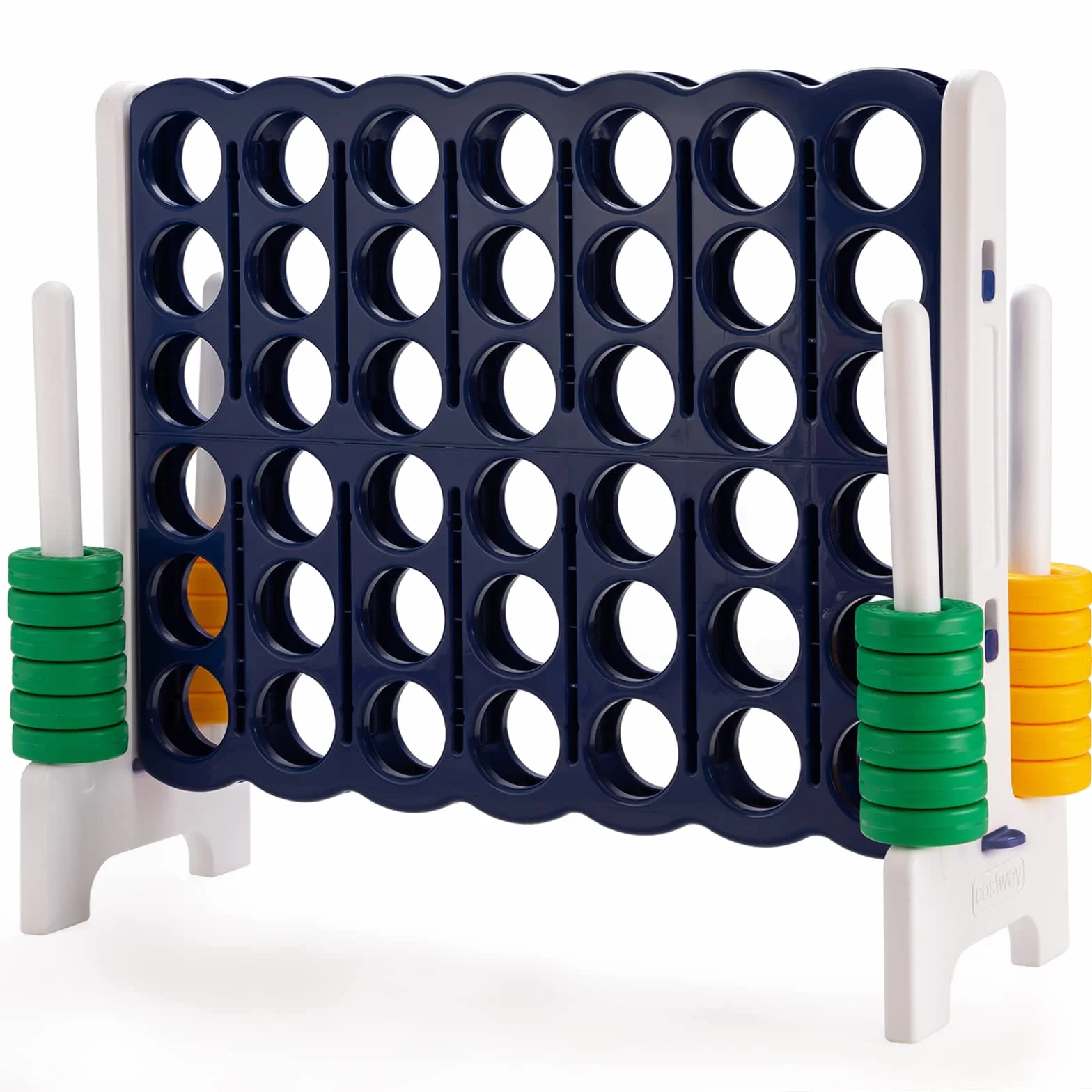 RELAX4LIFE Forza 4 Gioco Gigante per Bambini e Adulti, per Esterno e Interno, (120x42x104cm, Classico-E)