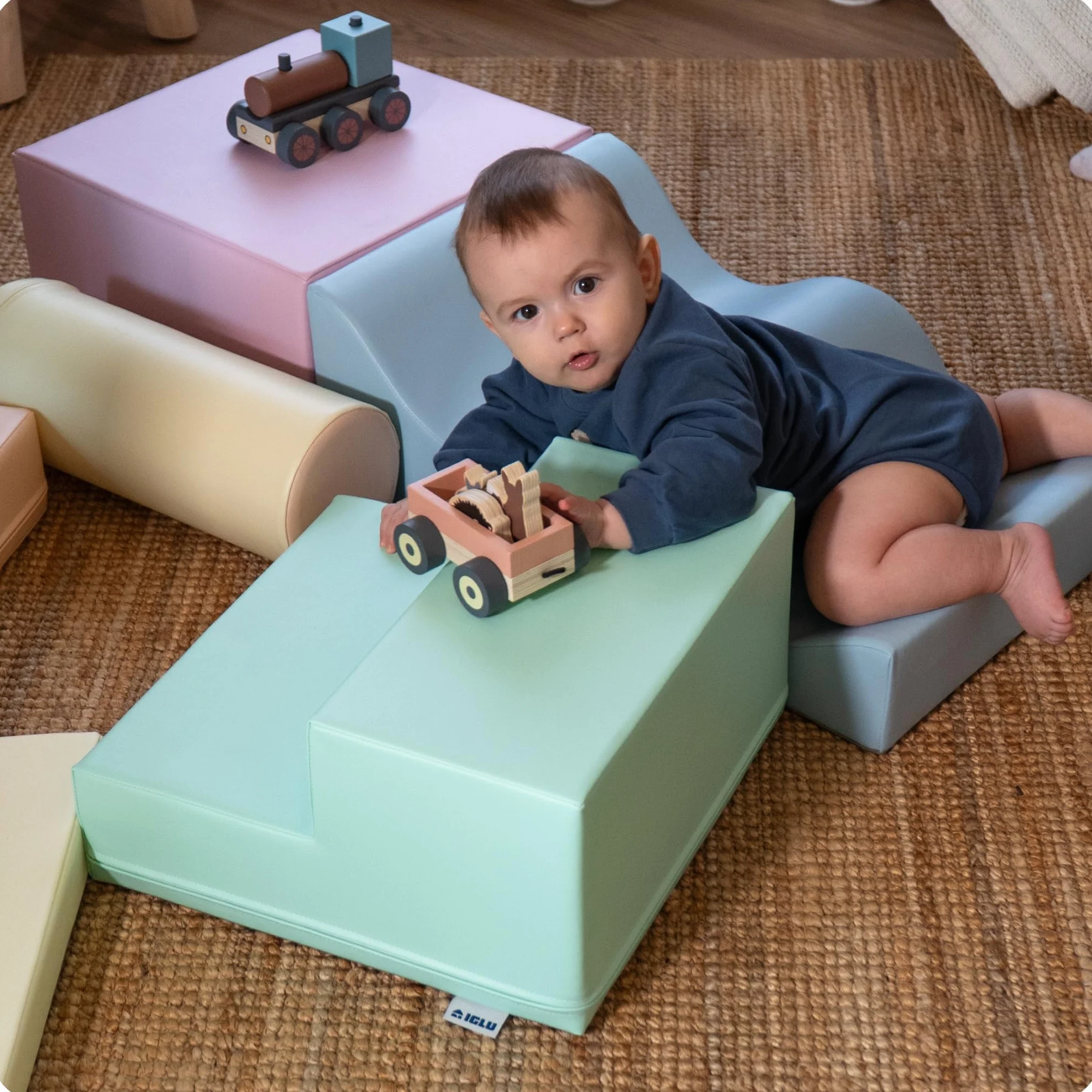 IGLU Soft Play 6 XL Blocchi in Schiuma per Bambini Set da Gioco