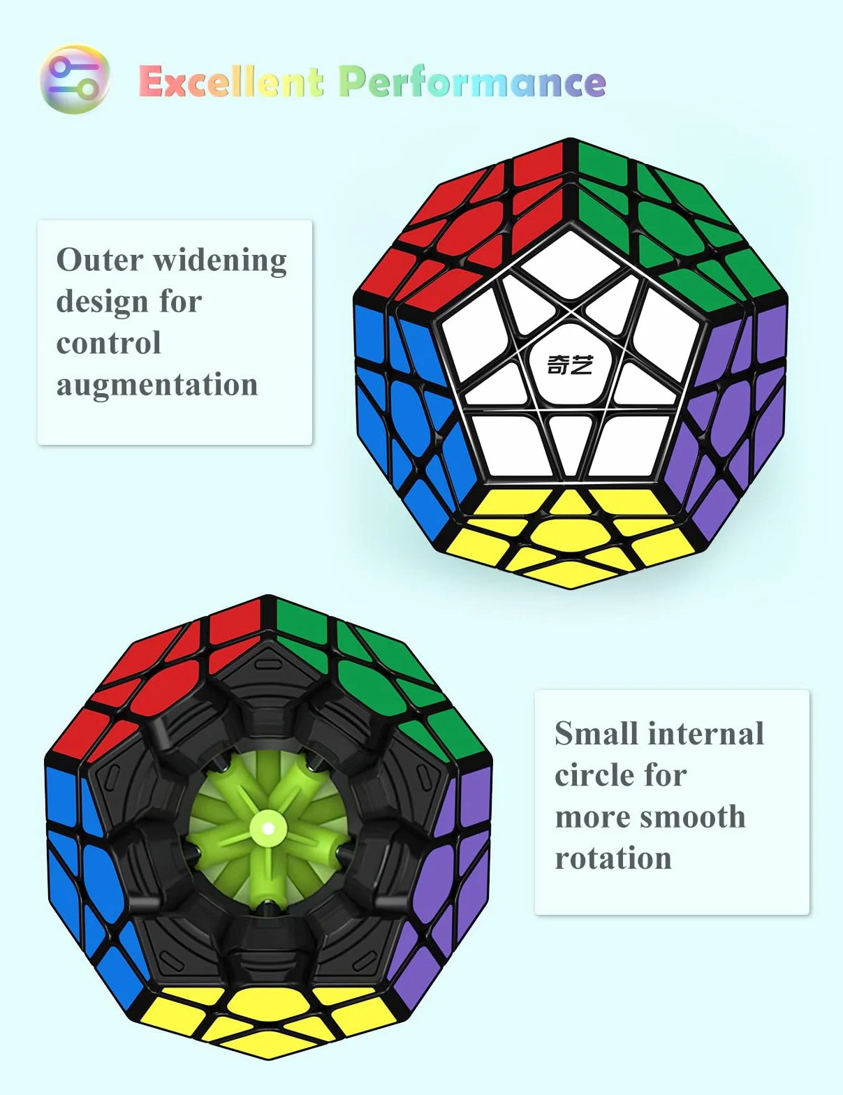 ROXENDA Speed Cube Set, Cubo Magico di 15 Packs 2X2 3X3 2X3 Axis Skewb Ivy Windmill Fisher Dodecahedron Piramide Cube, Rotazione Facile e Gioco Regolare [15 Pack]