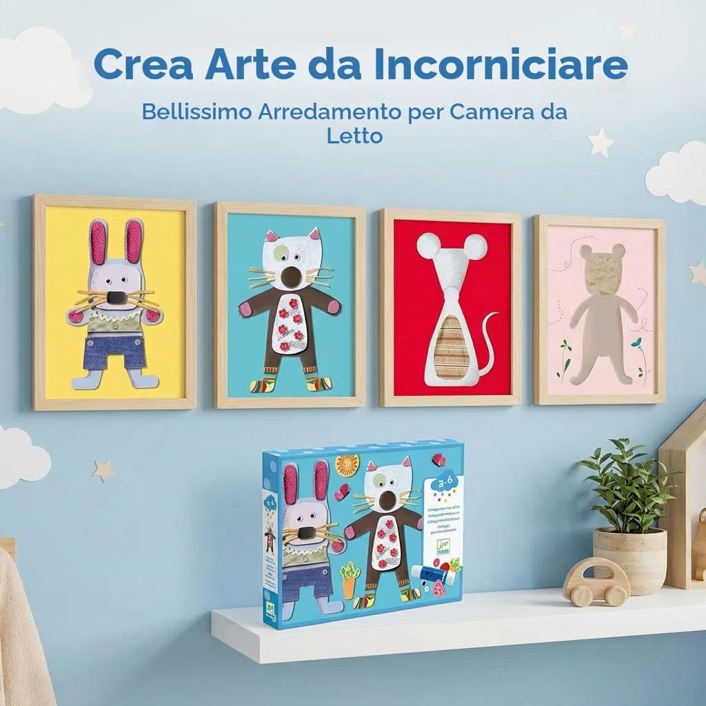 djeco 599386031 – Collage per Bambini