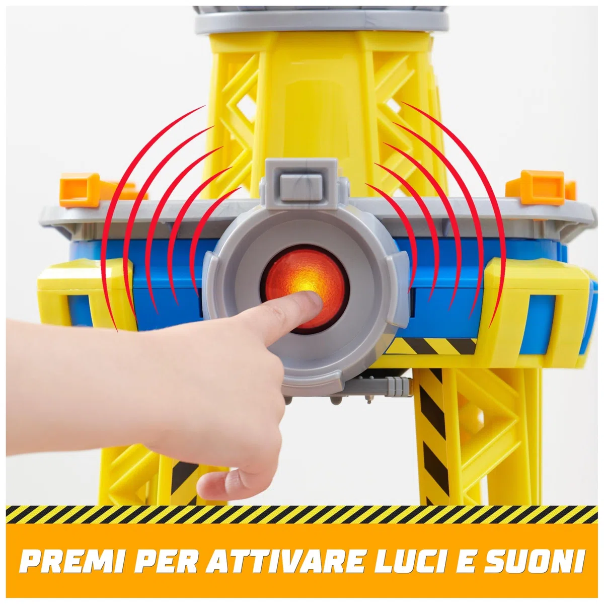 Rubble & Crew, Torre del Cantiere Generale, Set di Gioco con Personaggio di Rubble, Luci e Suoni, Bulldozer Giocattolo e Sabbia Inclusi, Giocattoli per Bambini e Bambine, 3+ Anni