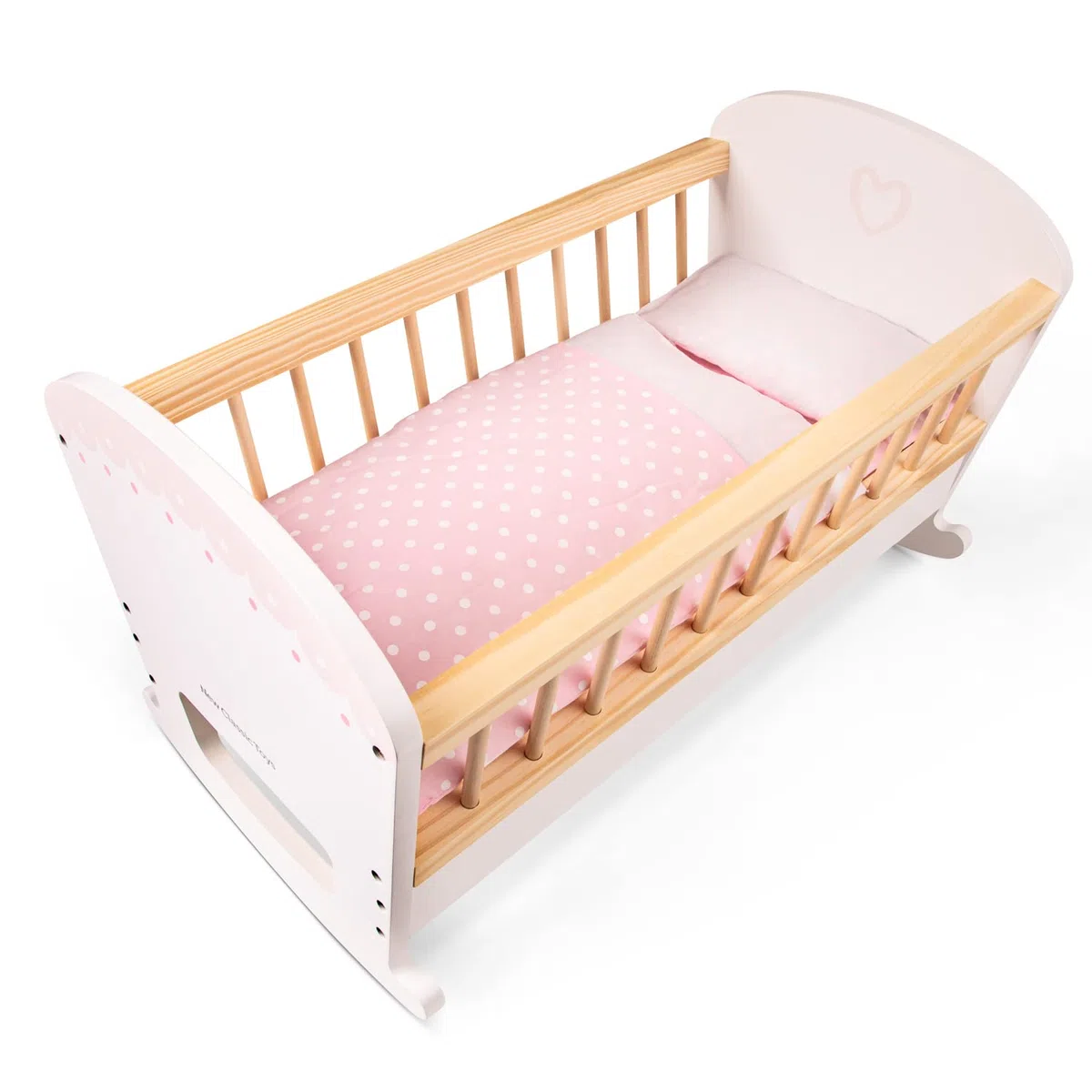 Seggiolone per Bambole in Legno Giocattolo per Bambini con Cuscino 43 cm