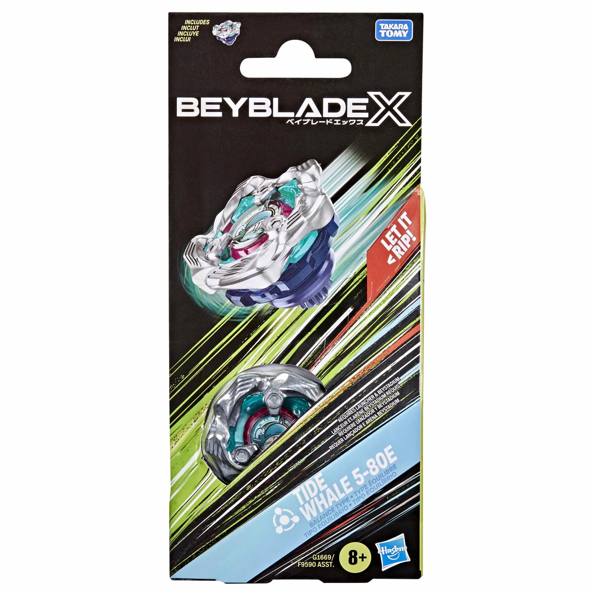 Beyblade X Pacco Singolo - HSG1669 - Trottola Tide Whale 5-80E
