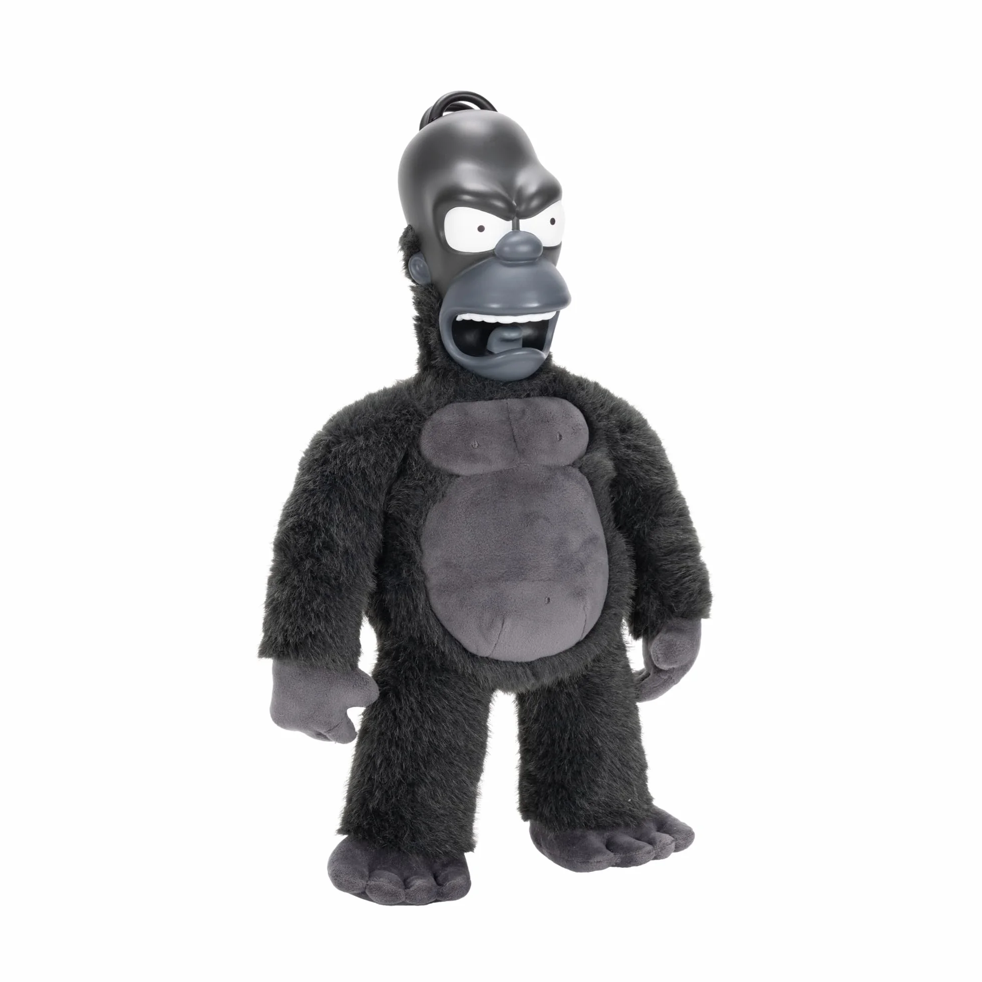 Peluche da collezione di Re Homer dei Simpson, prodotto da Jakks Pacific, con licenza ufficiale, alto 40 cm, ispirato all'episodio "La casa sull'albero dell'orrore"