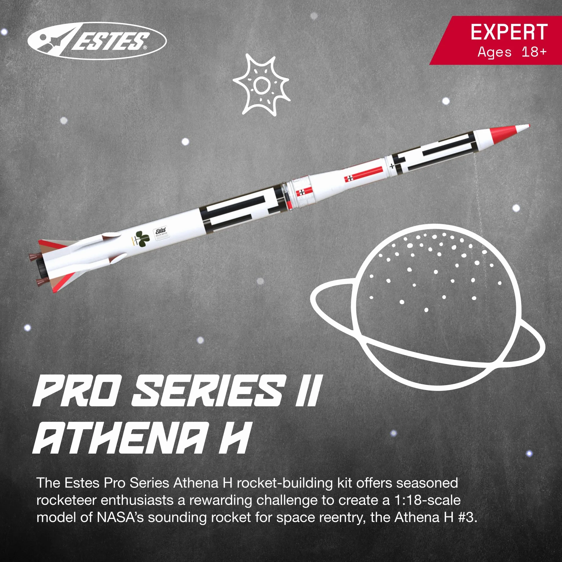 Estes Athena H 29MM 009725 - Modellino razzo
