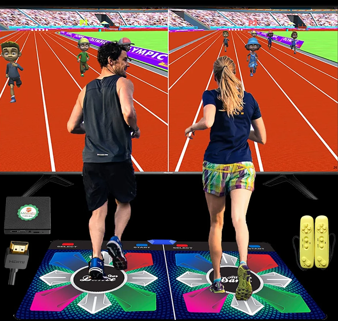 Tappetino da Danza per Bambini, Regalo di Compleanno per Ragazzo e Ragazza, con Sistema operativo Inglese, Plug And Play, Tappetino da Danza con Ricevitore Wireless