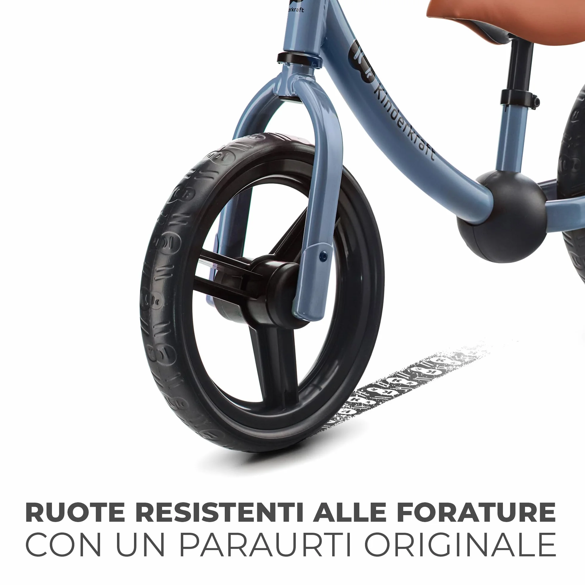kk Kinderkraft 2WAY NEXT Bicicletta bambini 2-5 anni, Bici senza pedali, 12 polici ruote, Design sportivo, Regolazione della sella, Bloccasterzo, Montaggio facile, Struttura leggera, Blu