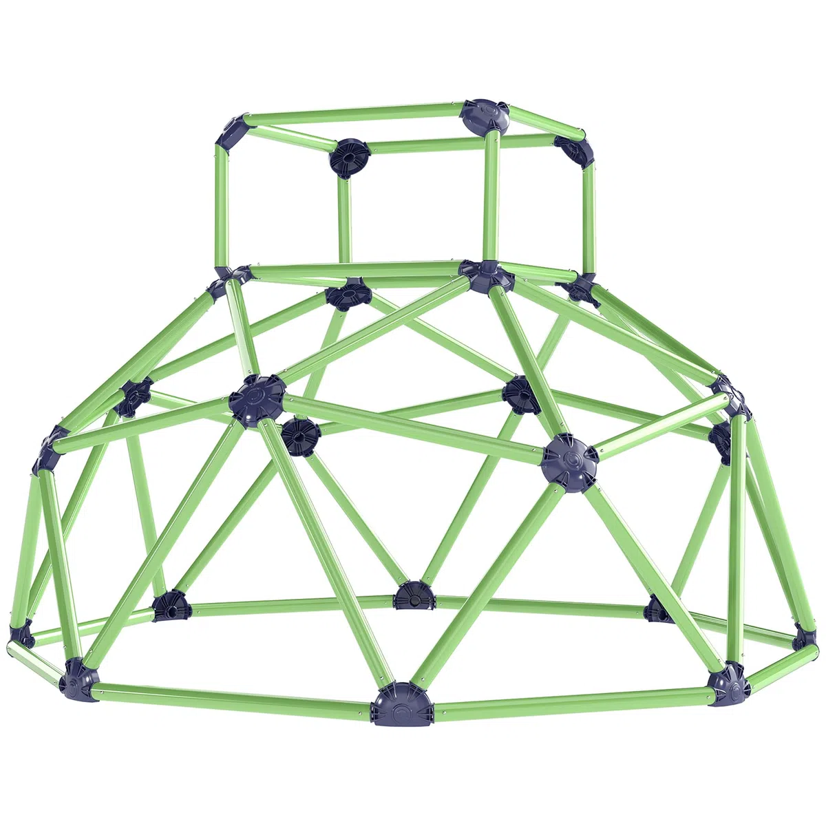 AIYAPLAY Gioco Arrampicata Bambini 3-8 Anni a Cupola per Interno ed Esterno con Bordi Smussati, Gioco per Bambini in Plastica, 182.5x182.5x119 cm, Verde e Viola