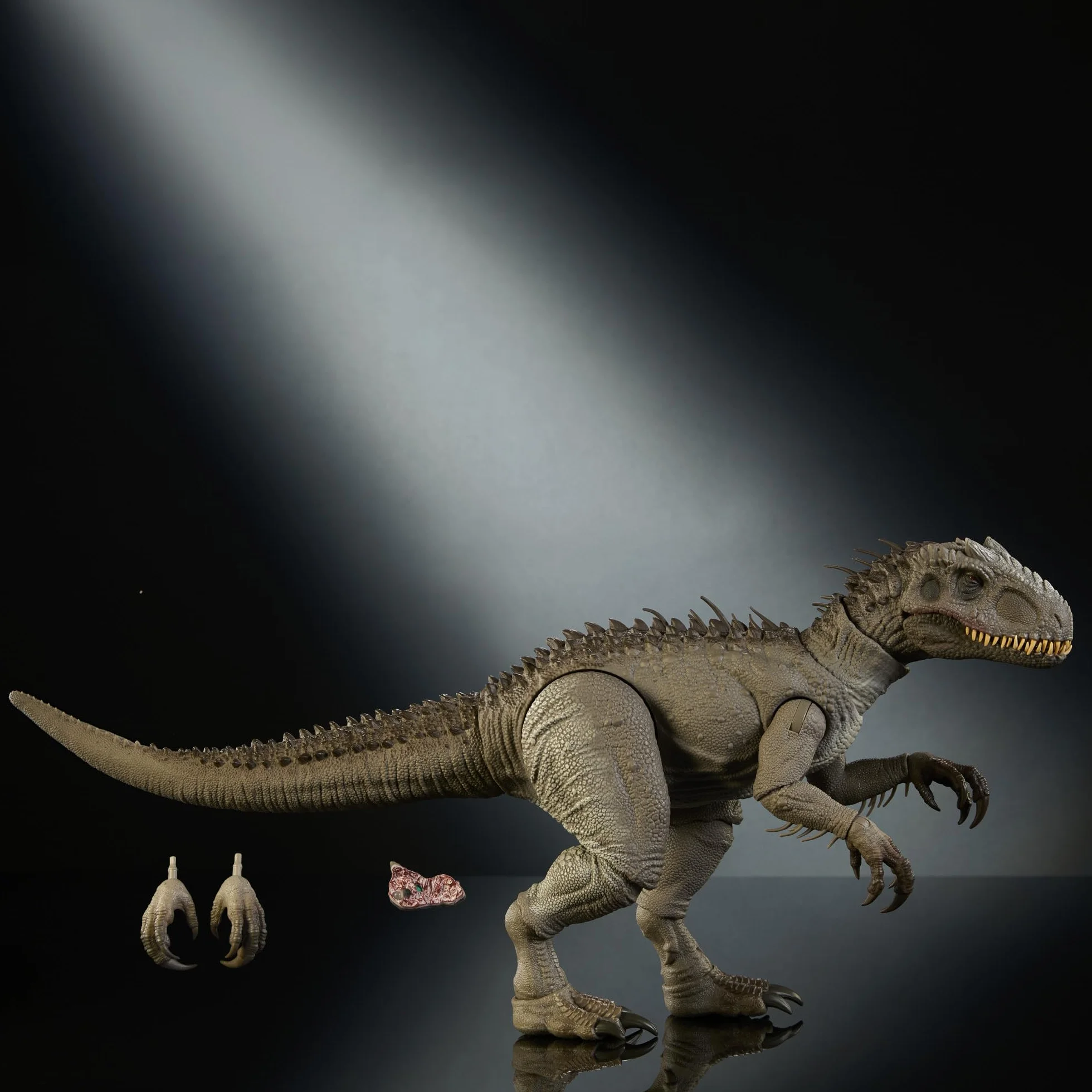 Mattel Jurassic World Hammond Collection - Indominus Rex, dinosauro articolato di 66 cm ispirato al film, con artigli intercambiabili inclusi e impianto di localizzazione, 8+ anni, JKG98