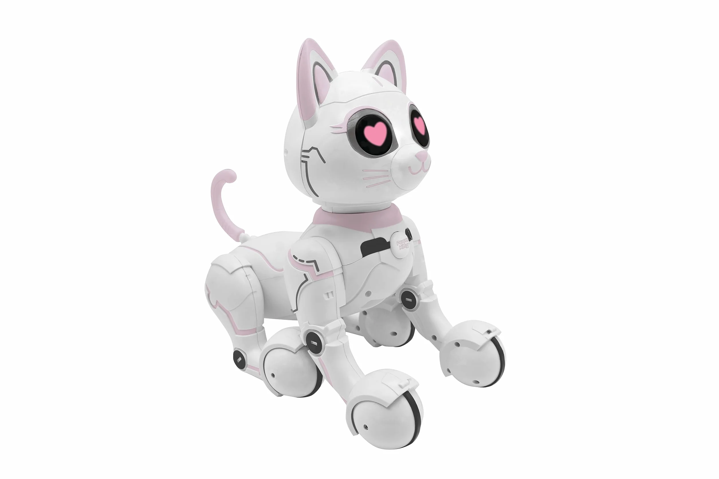 Lexibook - Power Kitty® - Gatto robot telecomandato, robot intelligente programmabile, luce, suono, bianco/rosa - KITTY01