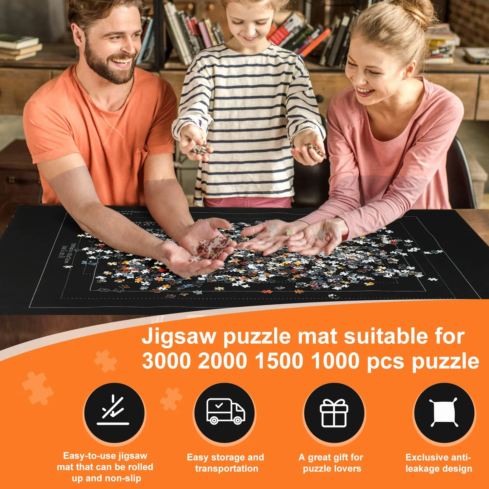 Tappeto Puzzle 3000 Pezzi Rotolo, Puzzle Roll Set, Coperte Puzzle, Tappetino Puzzle