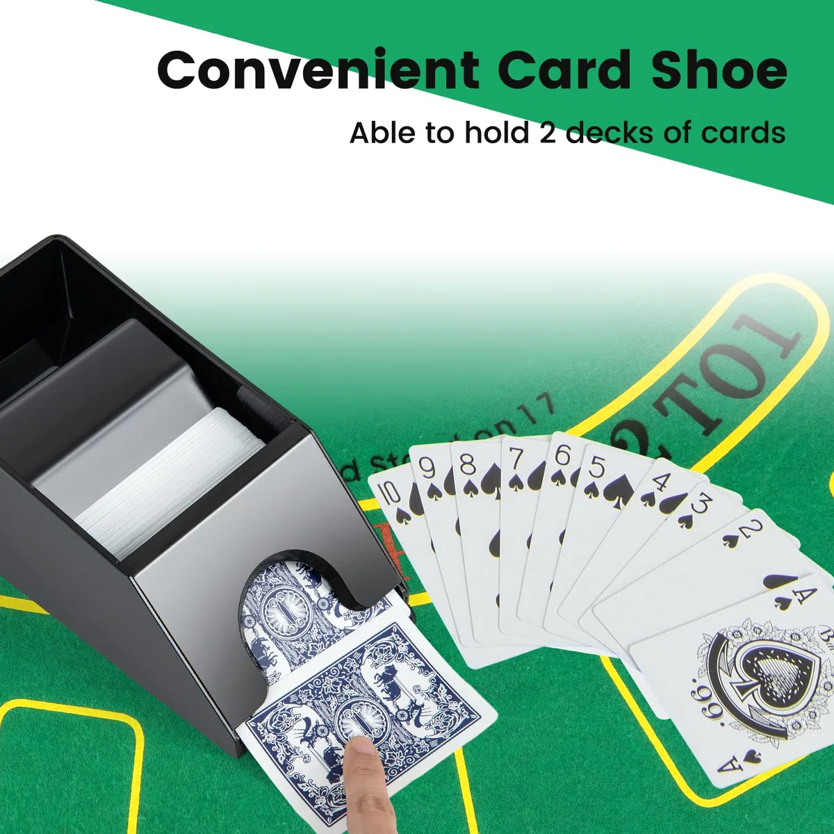 HOMASIS Set da Poker Professionale con Fiches e Mazzi di Carte per Texas Holdem