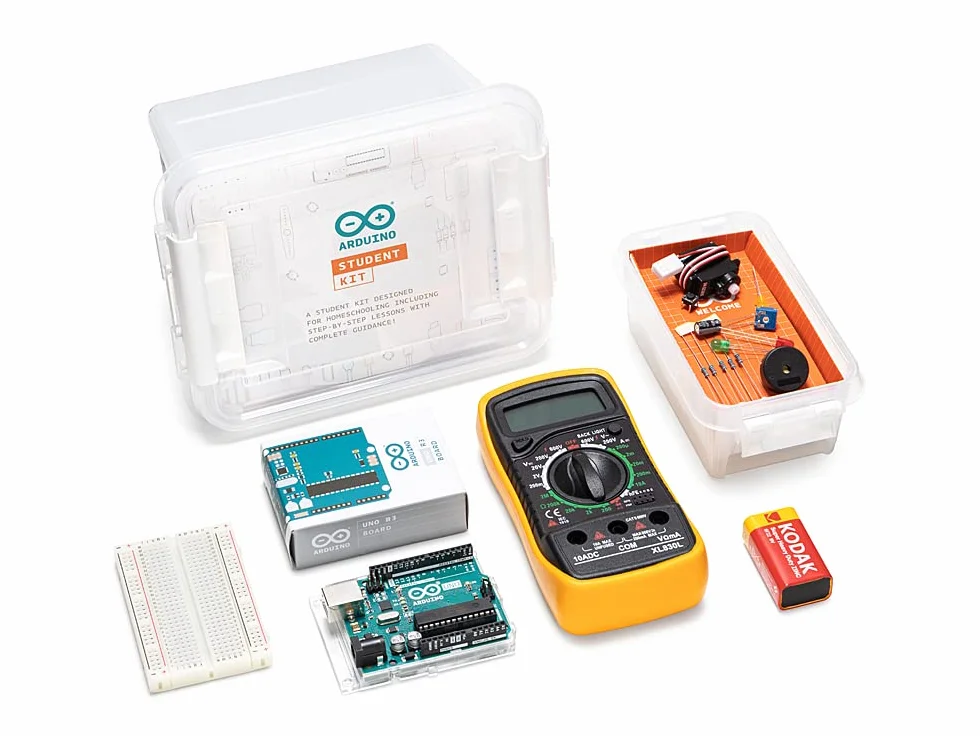 Arduino Student Kit [AKX00025] - Kit didattico completo per l'apprendimento dell'elettronica e della programmazione, ideale per studenti e principianti