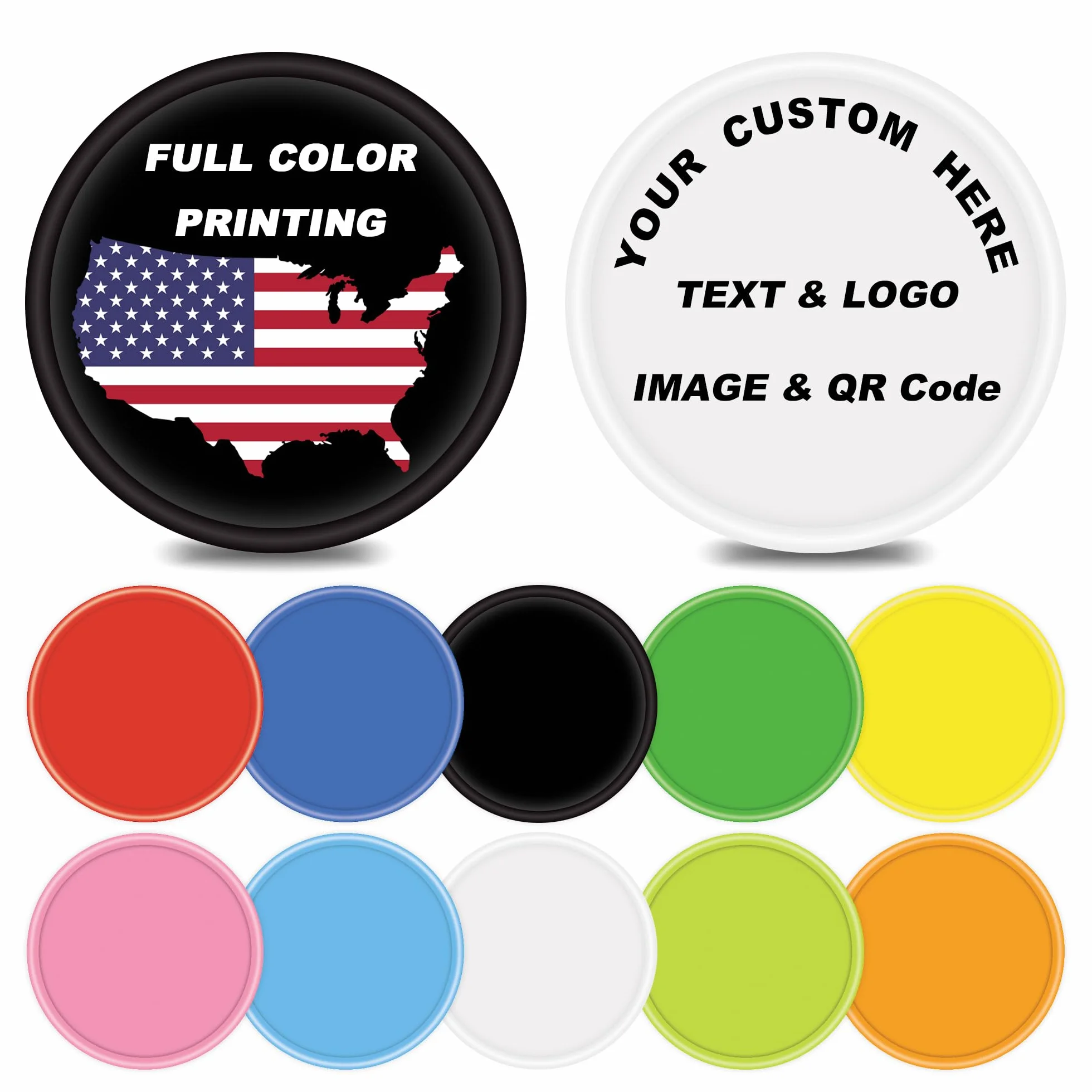 500 gettoni in plastica personalizzati, immagine o testo personalizzati, stampa HD, 16 colori per gettoni da bar, pubblicità aziendale, coppie, feste