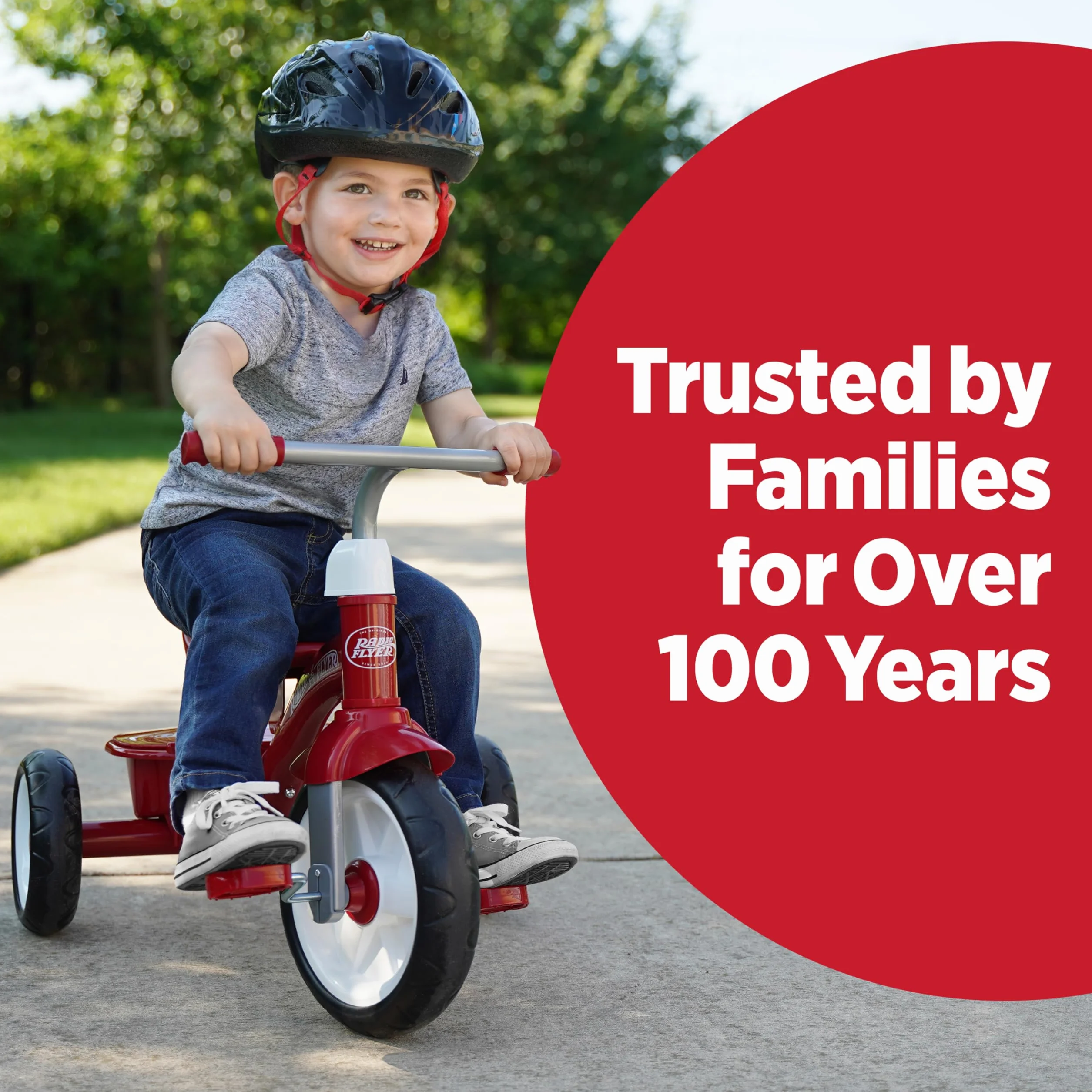 Radio Flyer Triciclo Red Rider, triciclo per esterni, per bambini da 2 ½ a 5 anni (Esclusiva Amazon)