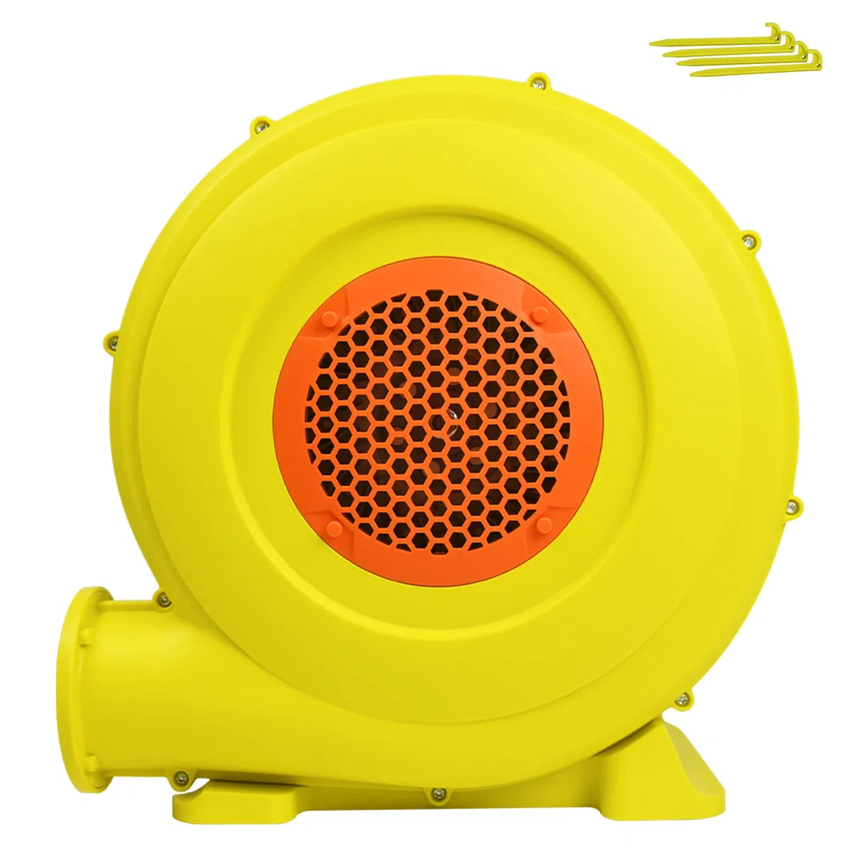 UISEBRT Pompa ad aria elettrica gonfiabile, soffiatore d'aria con grande fondo e apertura dell'aria, ventilatore portatile, soffiatore permanente per giocattoli gonfiabili