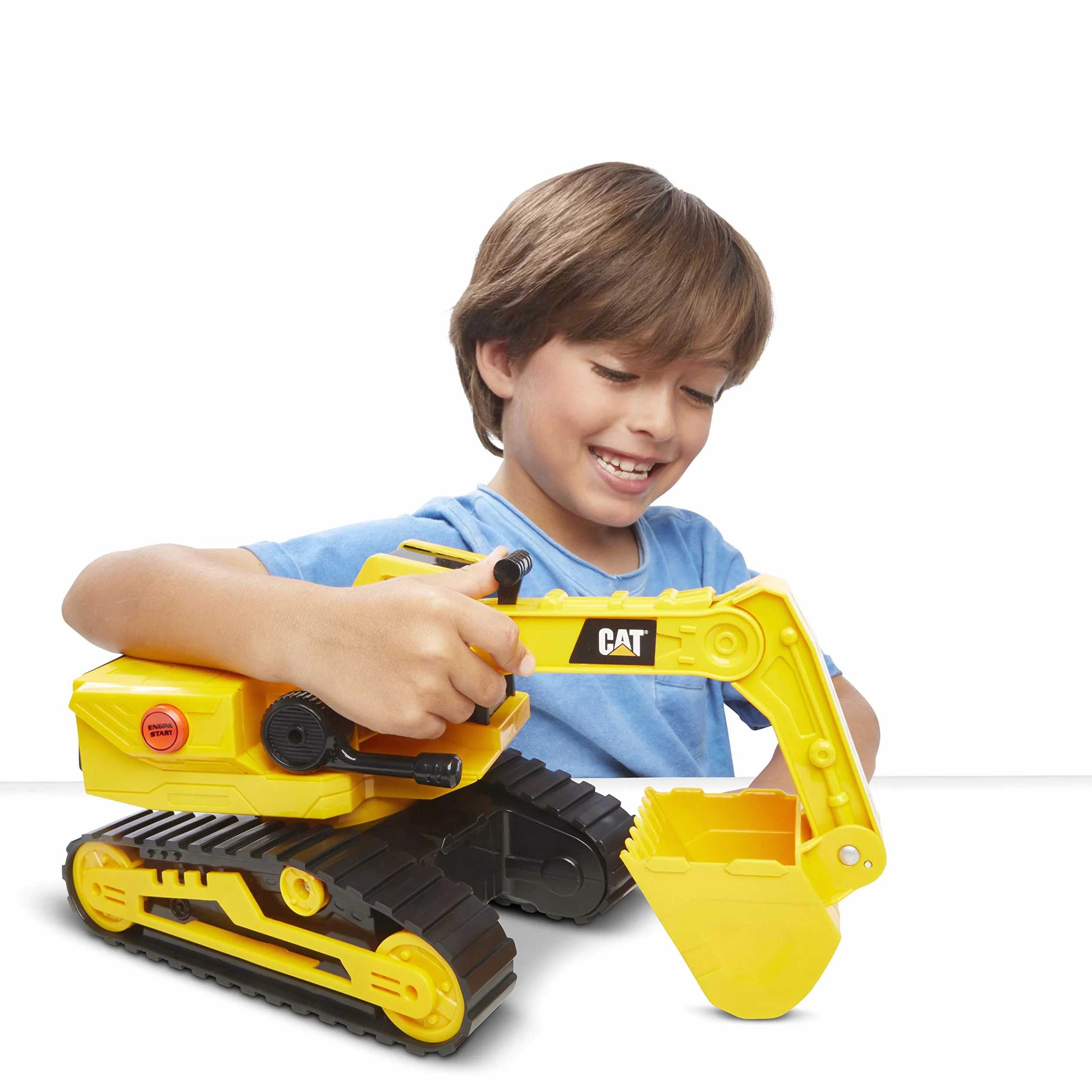 CatToysOfficial | Escavatore Giocattolo Power Haulers CAT Construction da 29,2 cm | Ruspa Giocattolo per Bambini con Luci e Suoni Realistici, Tecnologia Motion Drive | Giochi Bambini 3 Anni in Su