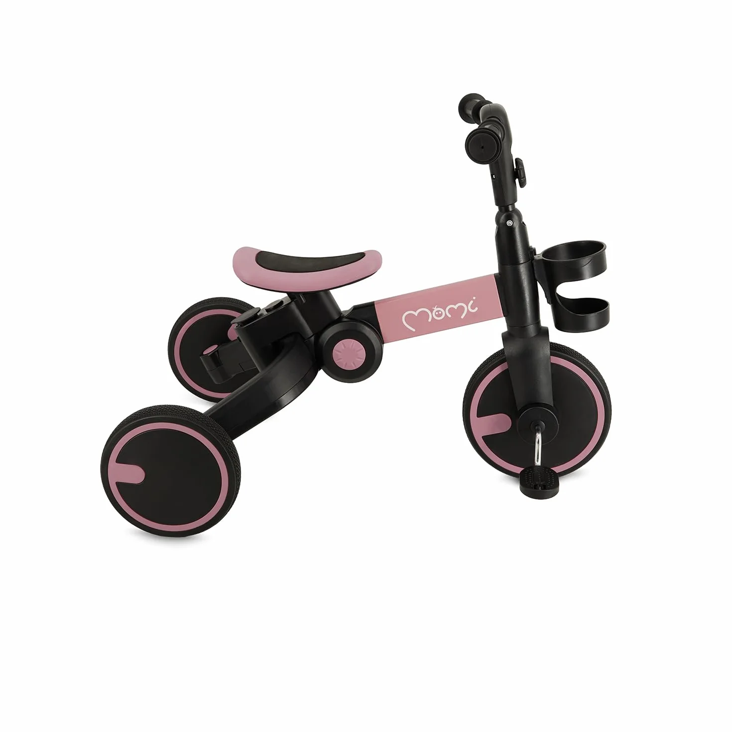 MoMi FILO 3in1 Triciclo Evolutivo per bambini 1-3 anni - Bici Senza Pedali Pieghevole, sella regolabili, pedali rimovibili - Tricicli con portabicchiere e ruote in EVA