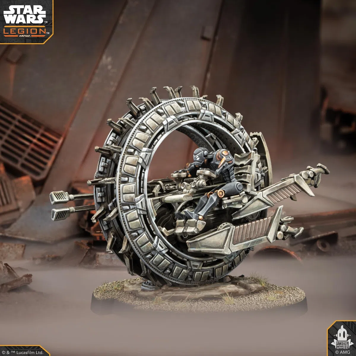 Asmodee, Star Wars: Legion – TSMEU-6 Personal Wheel Bikes (ruota), versione DE, espansione per tablet per 2 giocatori dai 14 anni in su, con tempo di riproduzione di 120-180 minuti, multilingue