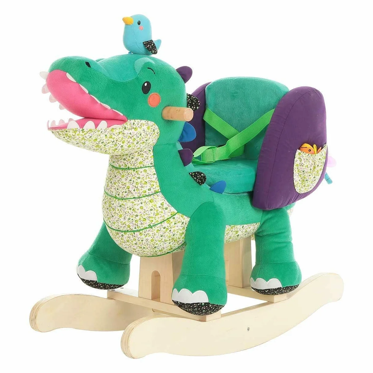 labebe Generalmente spedito Il 2018/12/23 - Cavallo Dondolo Legno, Peluche di Coccodrillo Verde per 1-3 Anni, Cavalluccio Dondolo/Giochi Cavalcabili Bambini/Sedia Dondolo Bambini