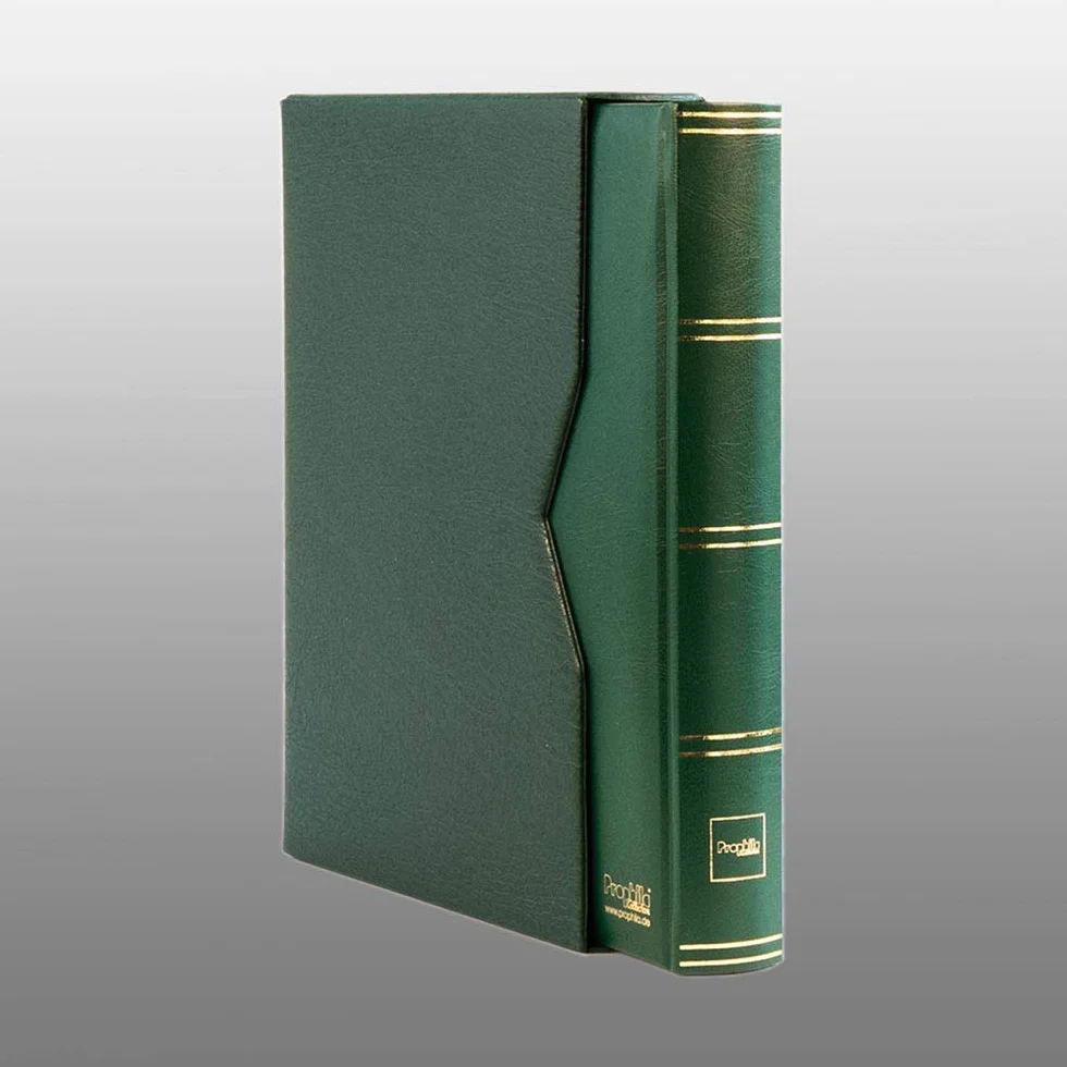 Prophila Leuchtturm classificatori 60 pagina bianco con cofanetto verde